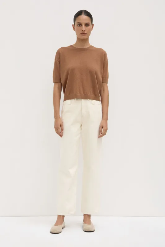Vanya Cotton Cashmere Knit Tee sold by Assembly Label