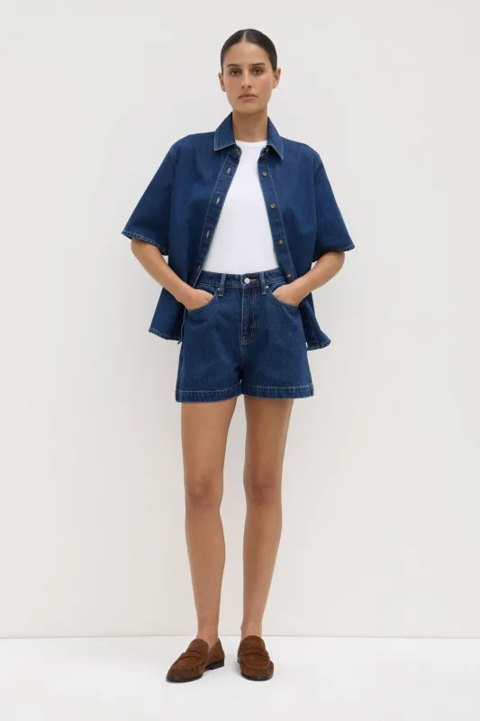 Boxy Denim Short sold by Assembly Label