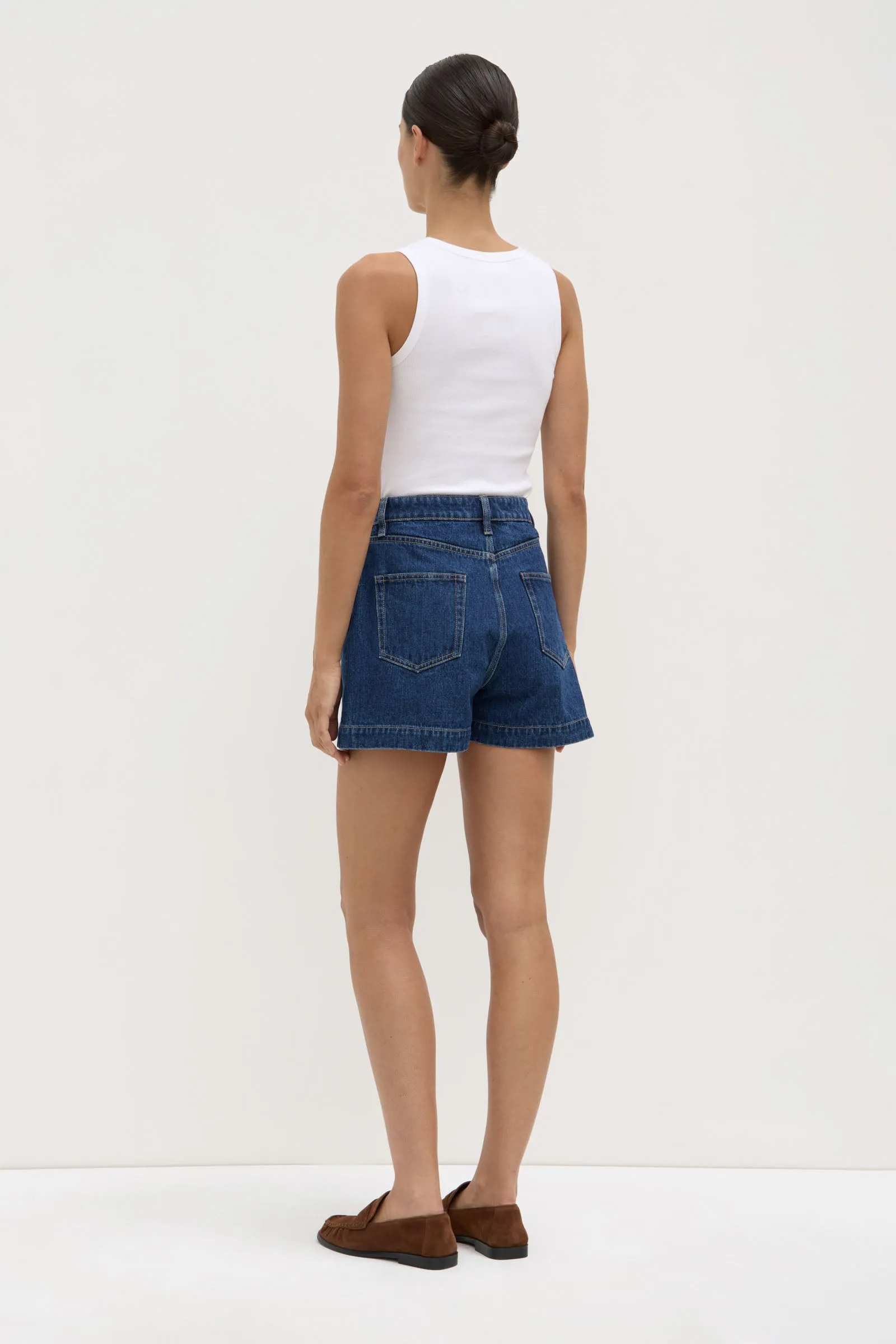 Boxy Denim Short sold by Assembly Label product image thumbnail 4