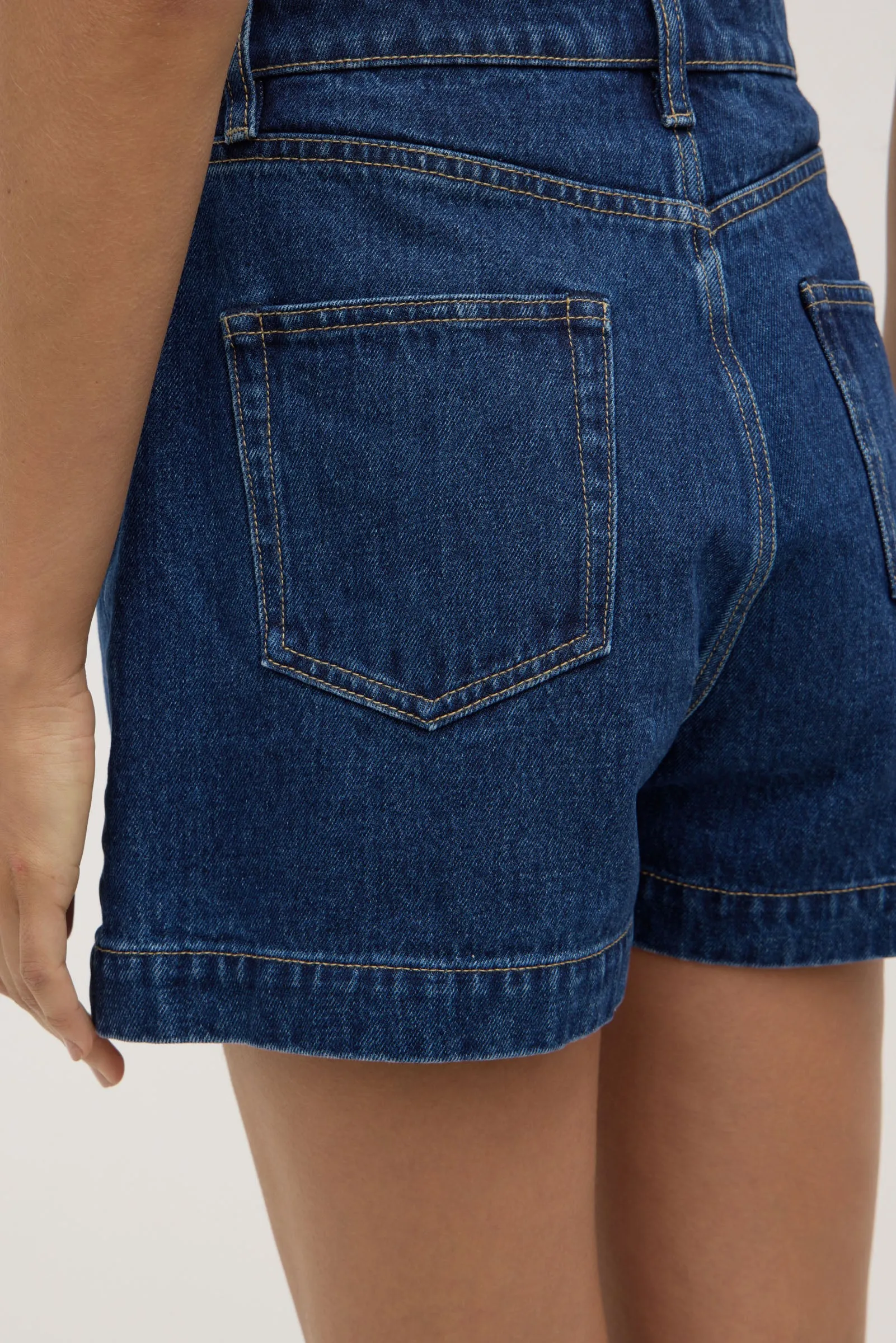 Boxy Denim Short sold by Assembly Label product image thumbnail 5