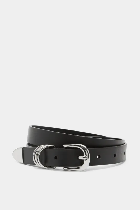 Metal Trim Leather Belt sold by Assembly Label