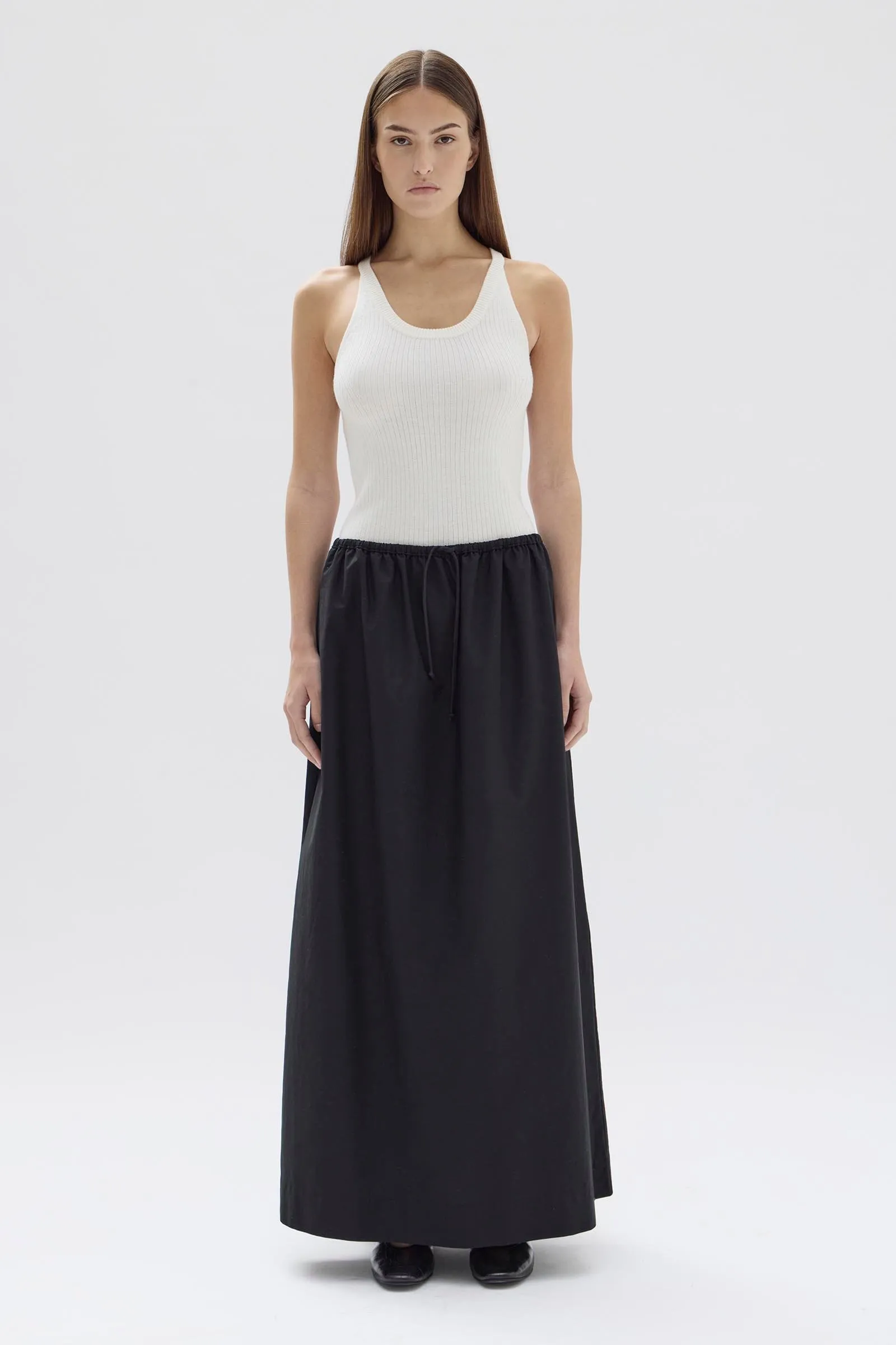 Philipa Poplin Skirt sold by Assembly Label