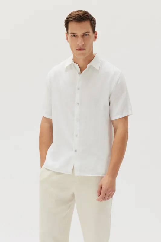Short Sleeve Linen Shirt sold by Assembly Label