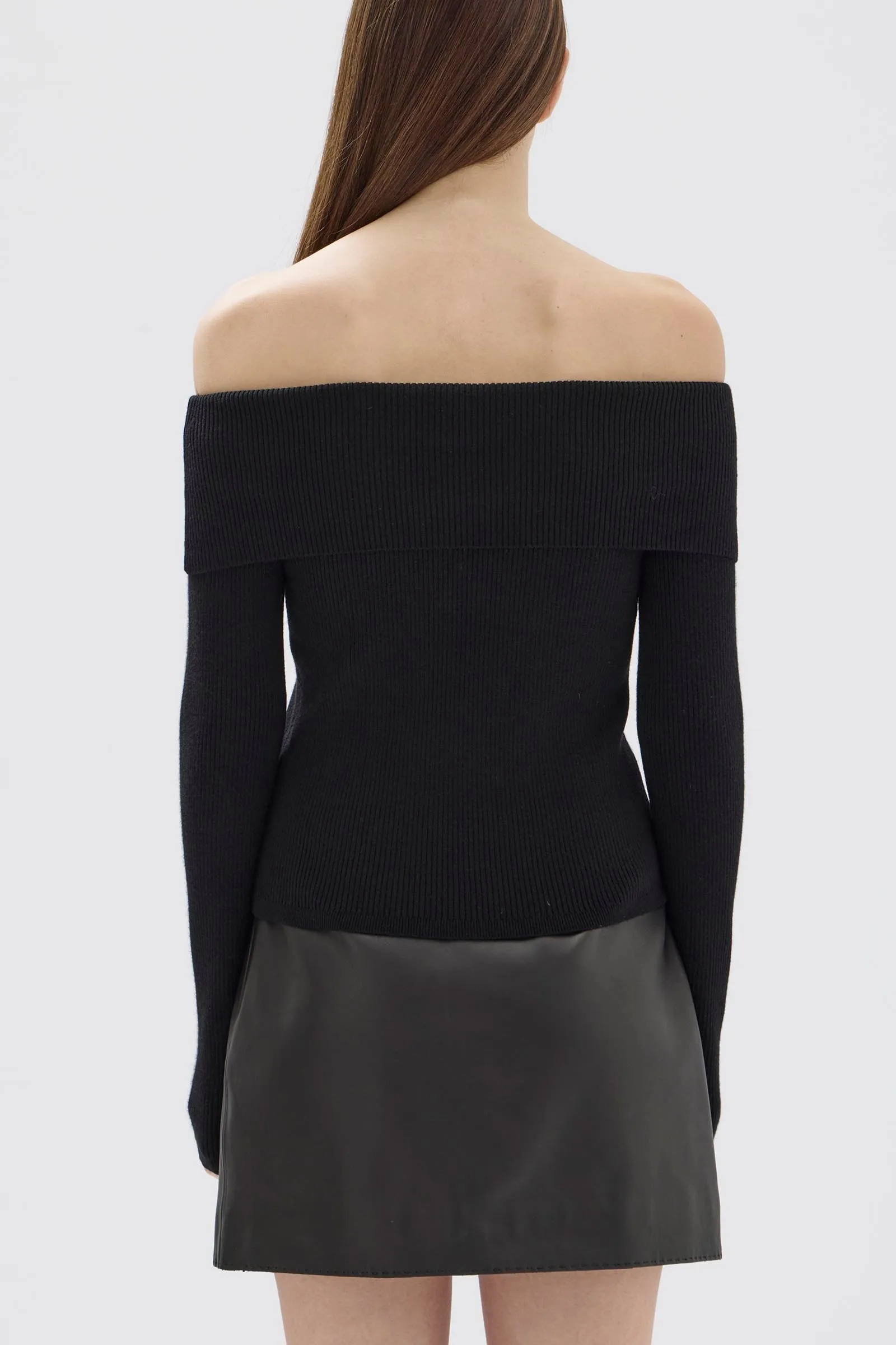 Cari Off-Shoulder Merino Wool Top sold by Assembly Label product image thumbnail 5