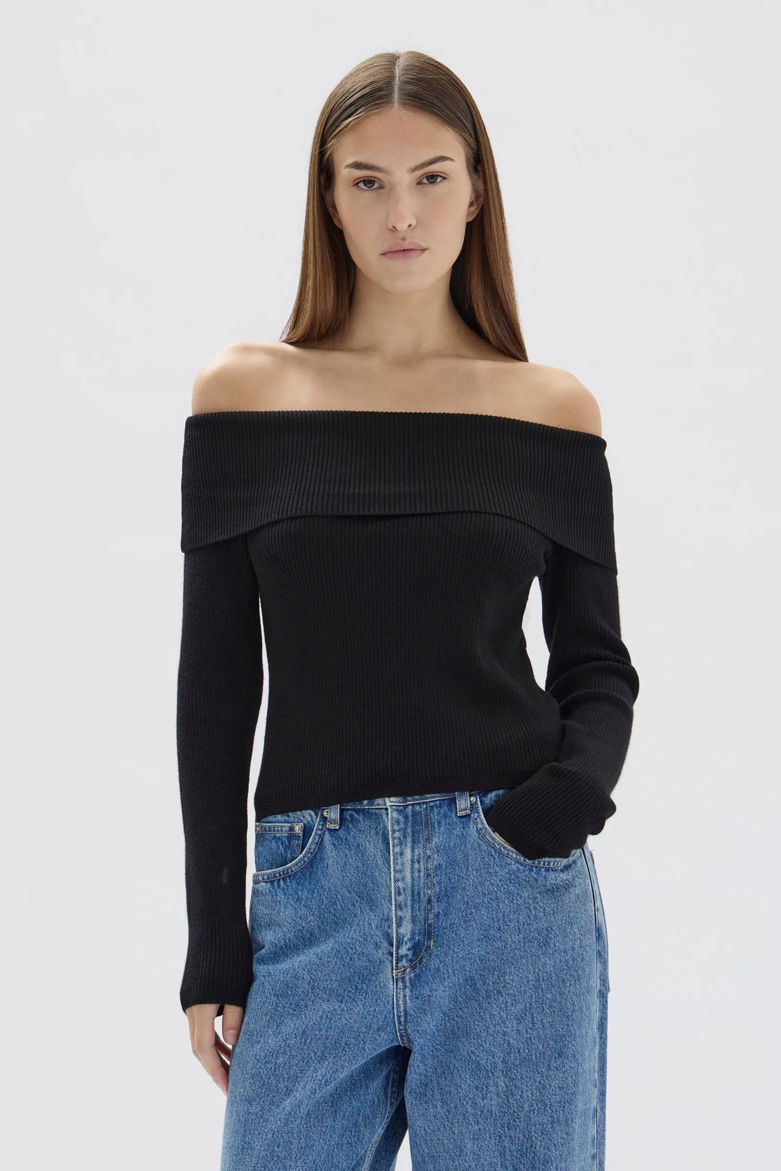 Cari Off-Shoulder Merino Wool Top sold by Assembly Label product image thumbnail 3