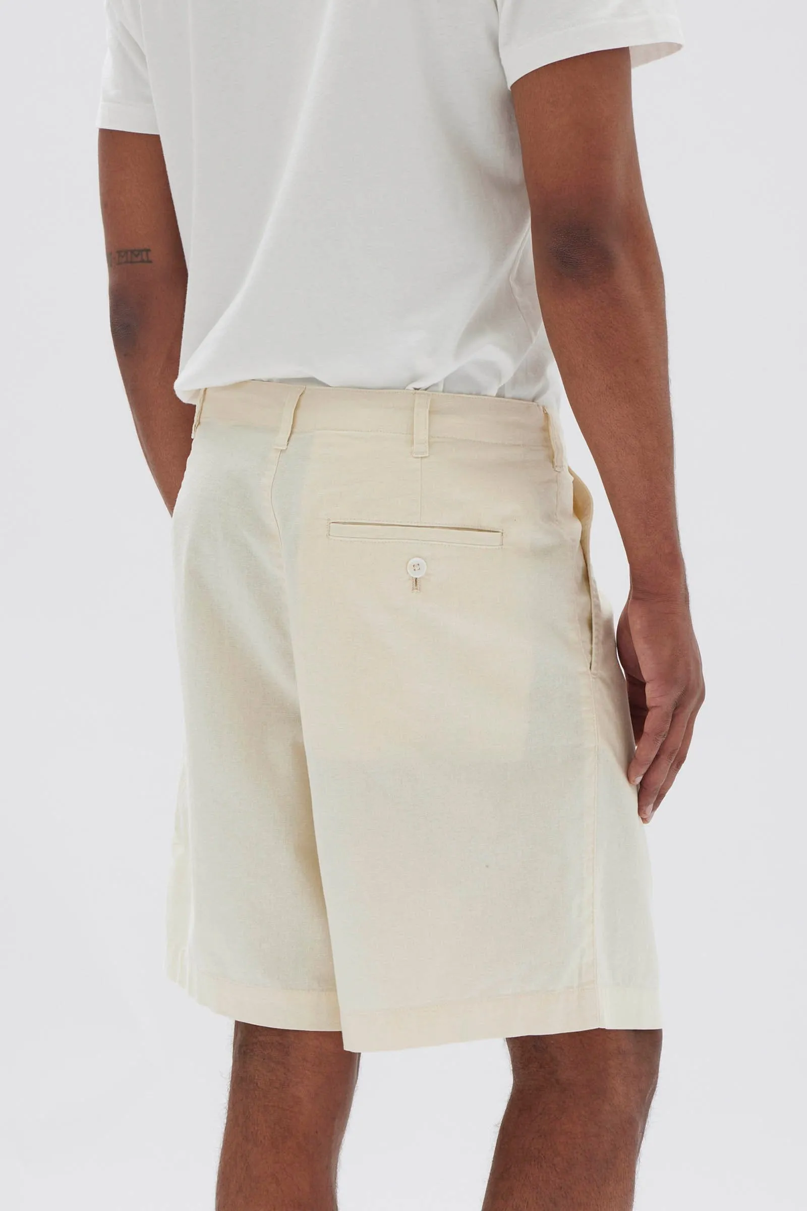 Stan Pleated Cotton Linen Short sold by Assembly Label product image thumbnail 4