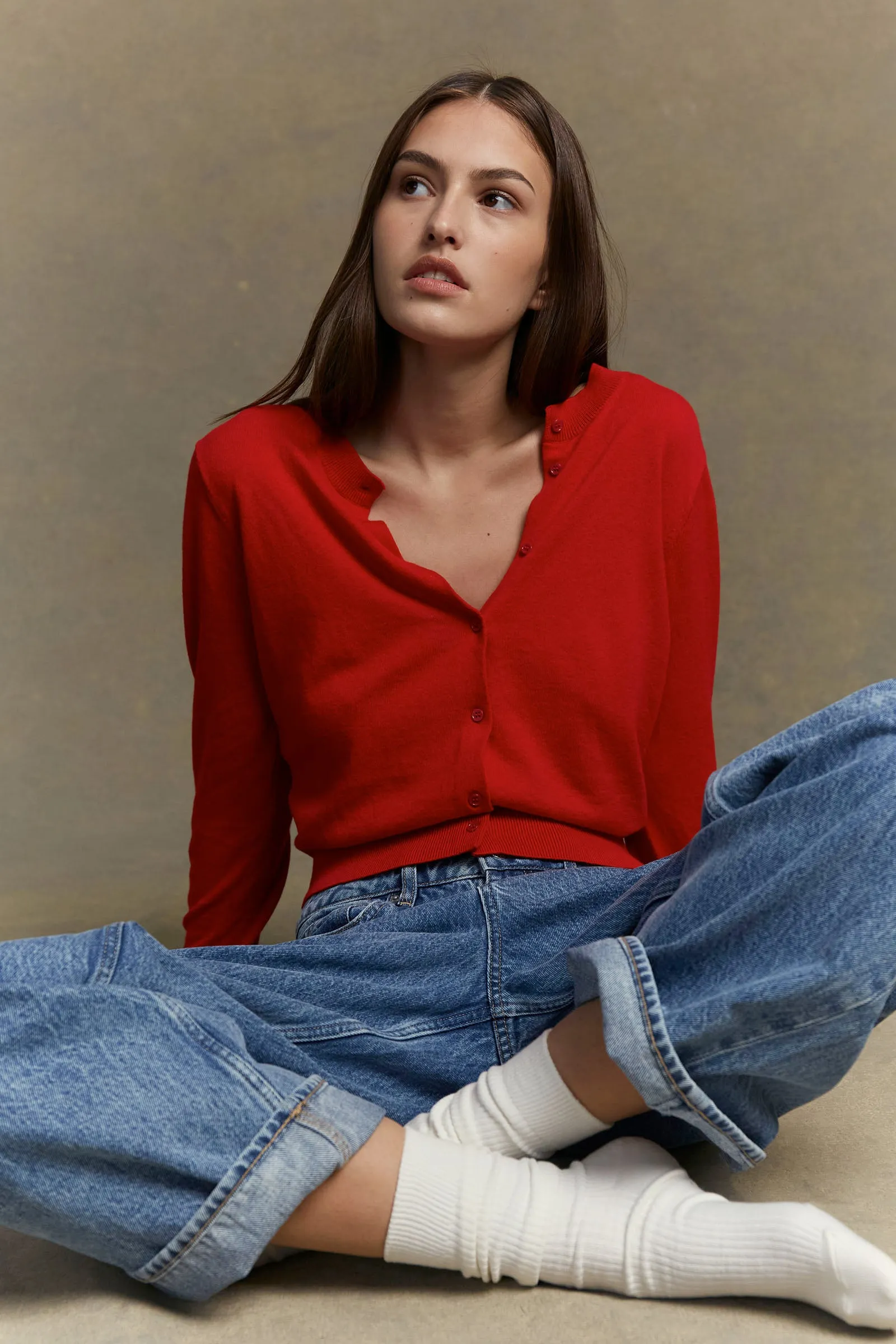 Semra Cotton Cashmere Cardigan sold by Assembly Label