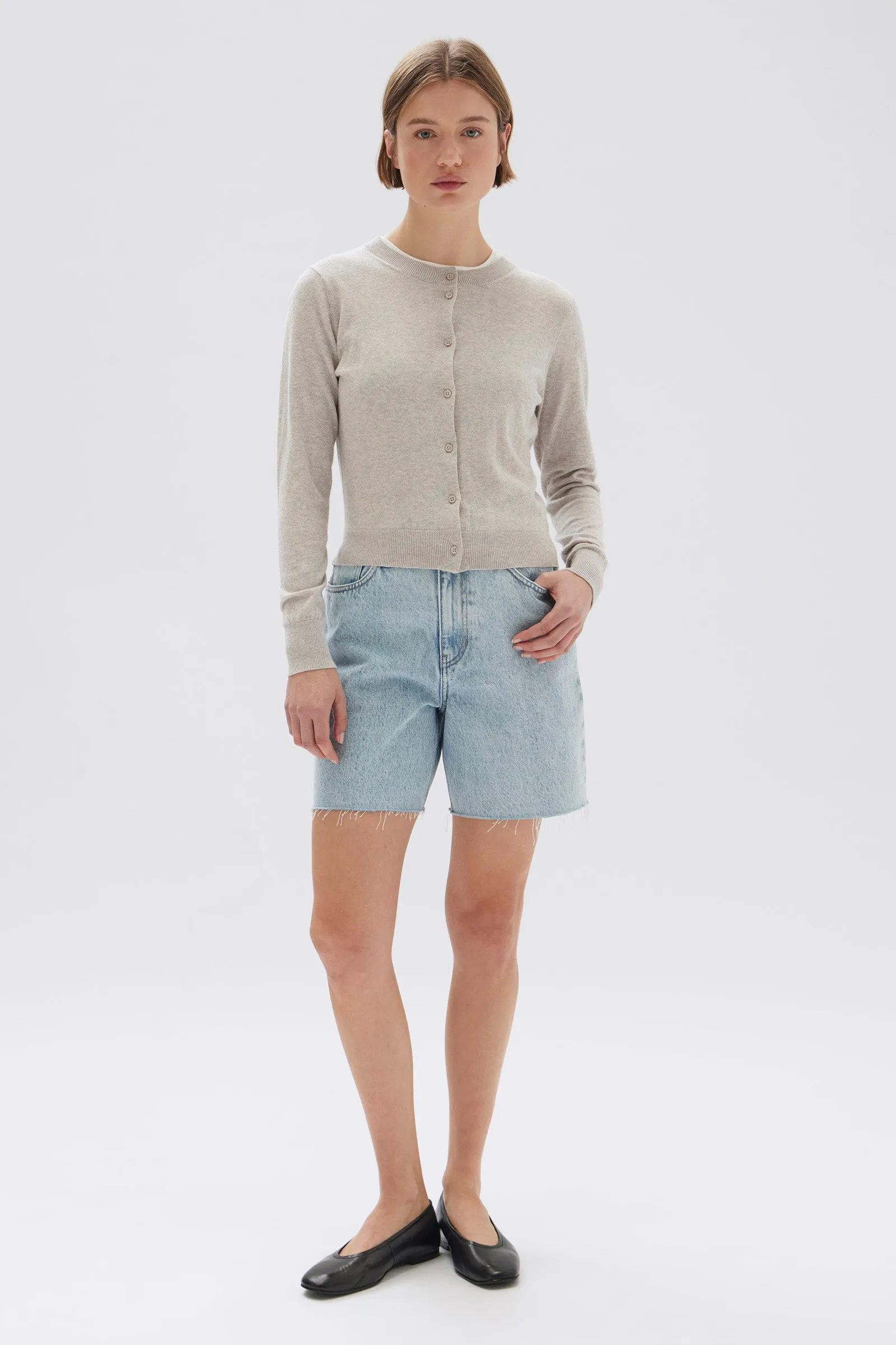 Semra Cotton Cashmere Cardigan sold by Assembly Label