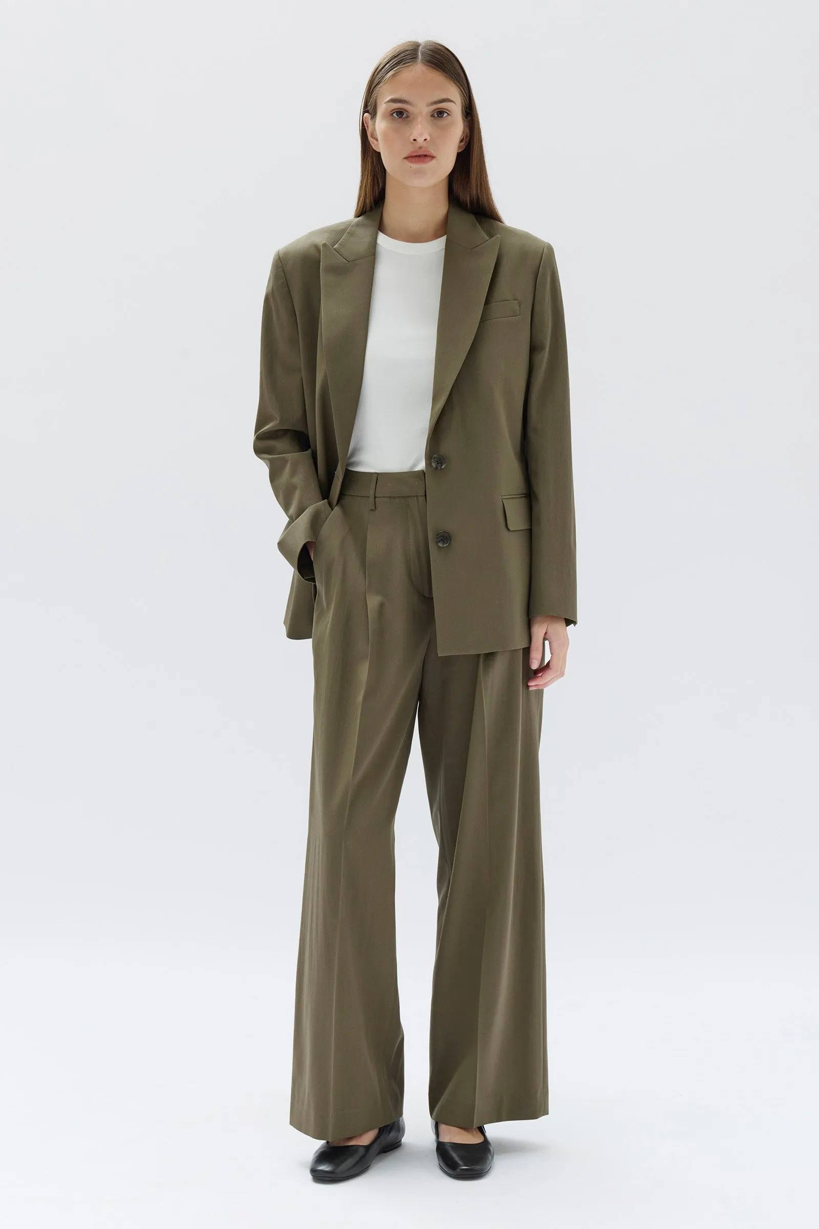 Aria Wide Leg Pant sold by Assembly Label