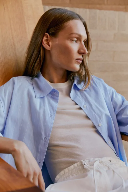 Womens Otis Poplin Stripe Shirt sold by Assembly Label