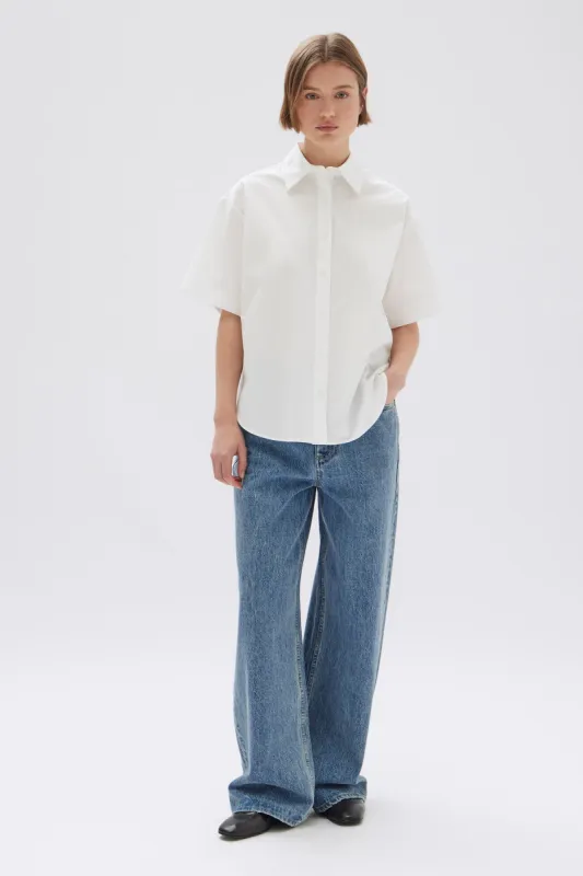 Tala Poplin Short Sleeve Shirt sold by Assembly Label