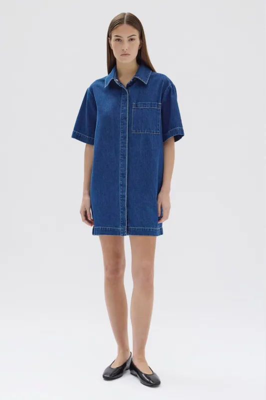 Denim Mini Shirt Dress sold by Assembly Label