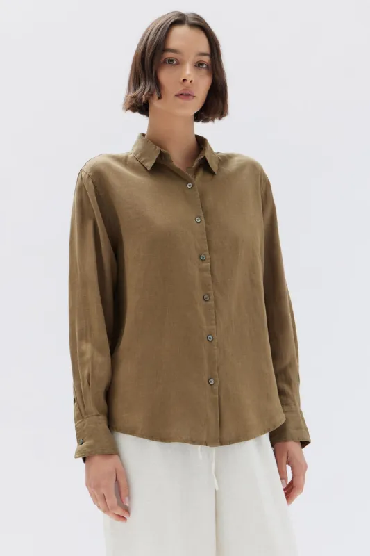 Xander Linen Shirt sold by Assembly Label