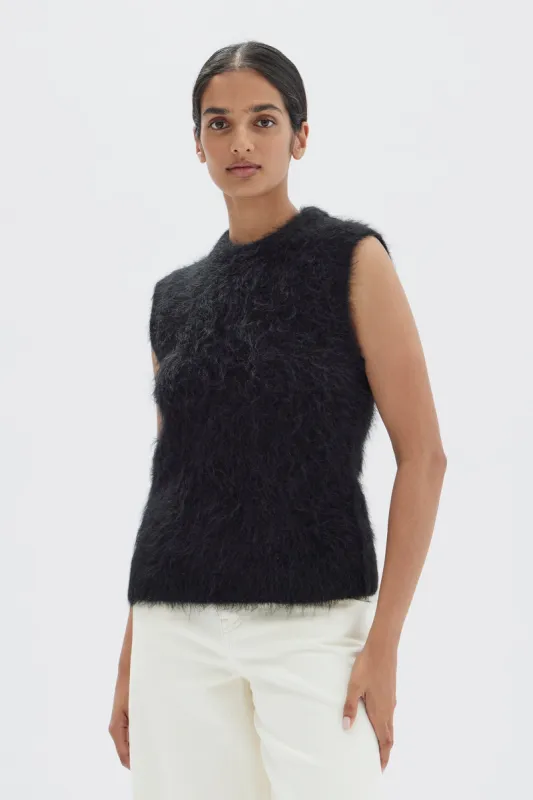 Hunter Alpaca Cropped Knit Vest sold by Assembly Label