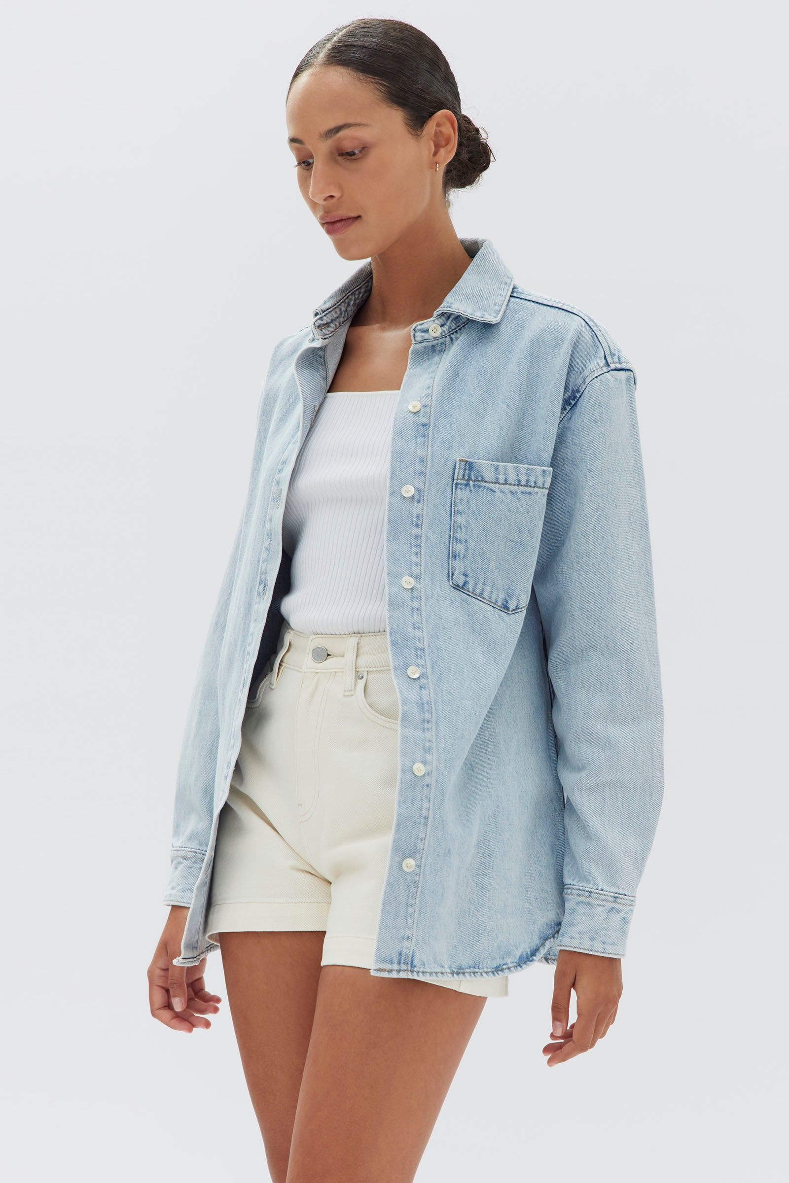 Womens Denim Overshirt sold by Assembly Label