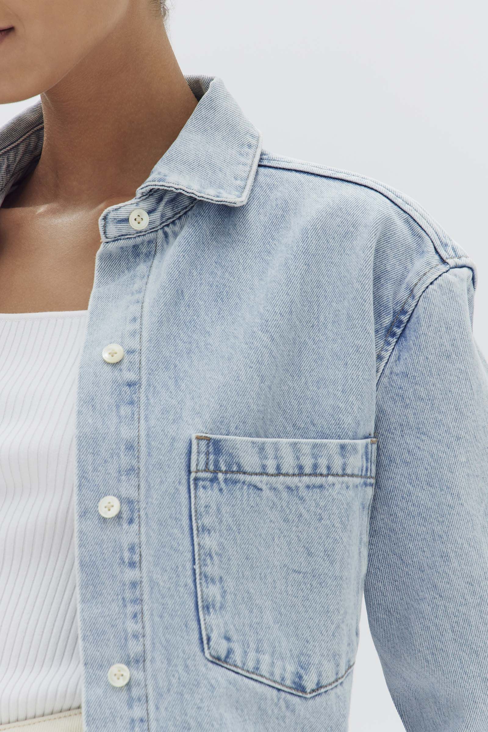 Womens Denim Overshirt sold by Assembly Label product image thumbnail 2