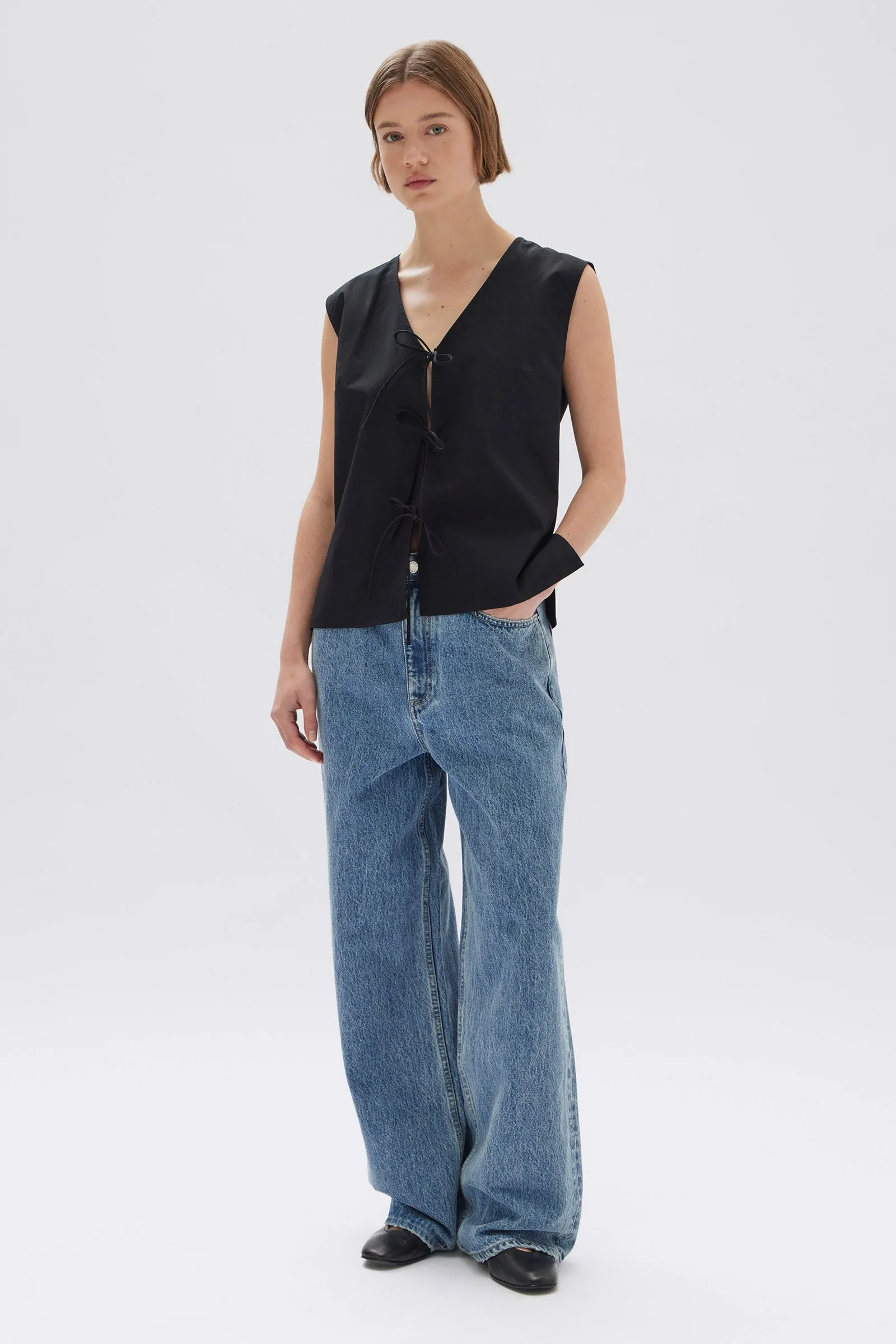 Ollie Poplin Tie Top sold by Assembly Label product image thumbnail 3