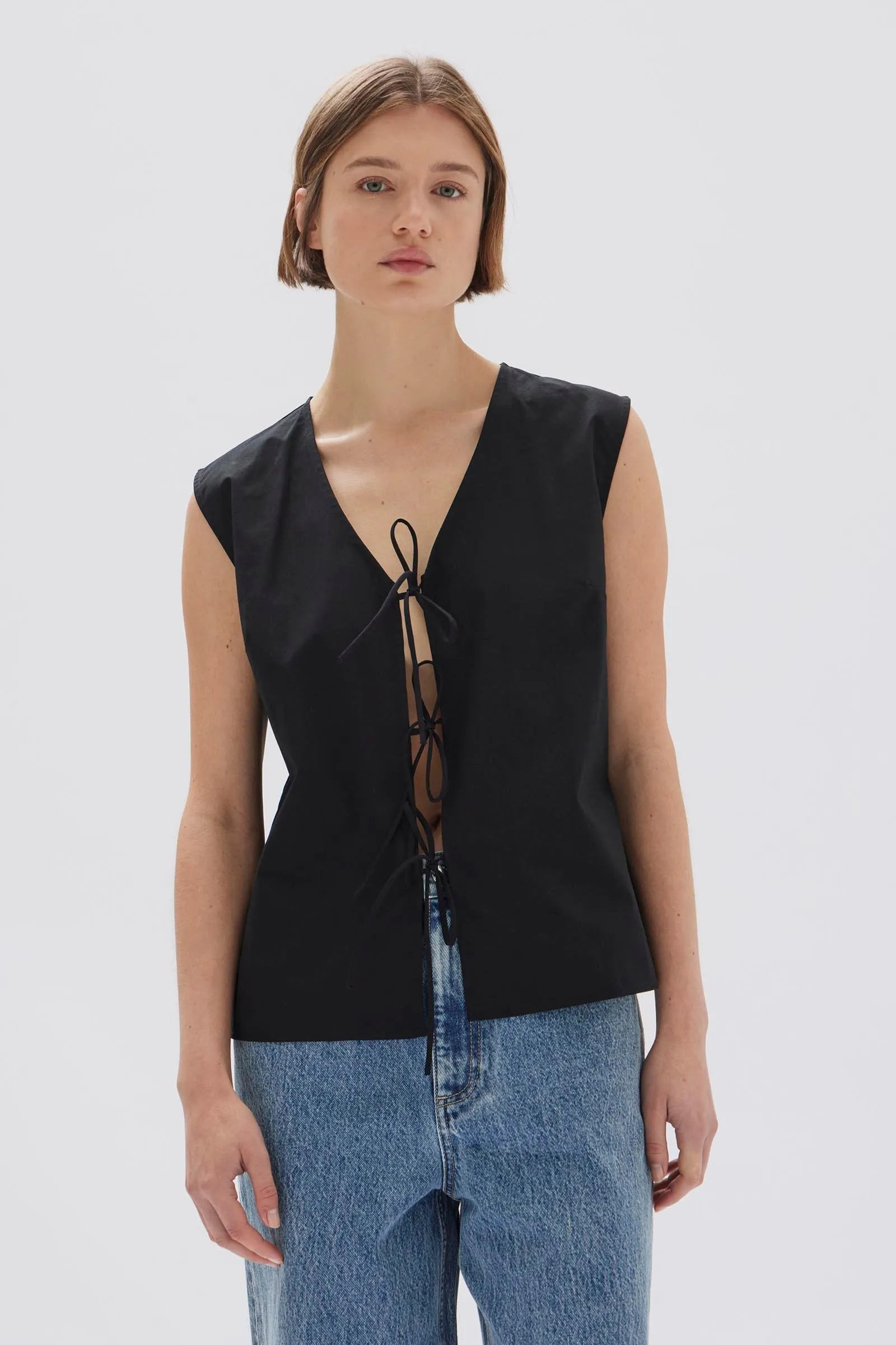 Ollie Poplin Tie Top sold by Assembly Label product image thumbnail 2