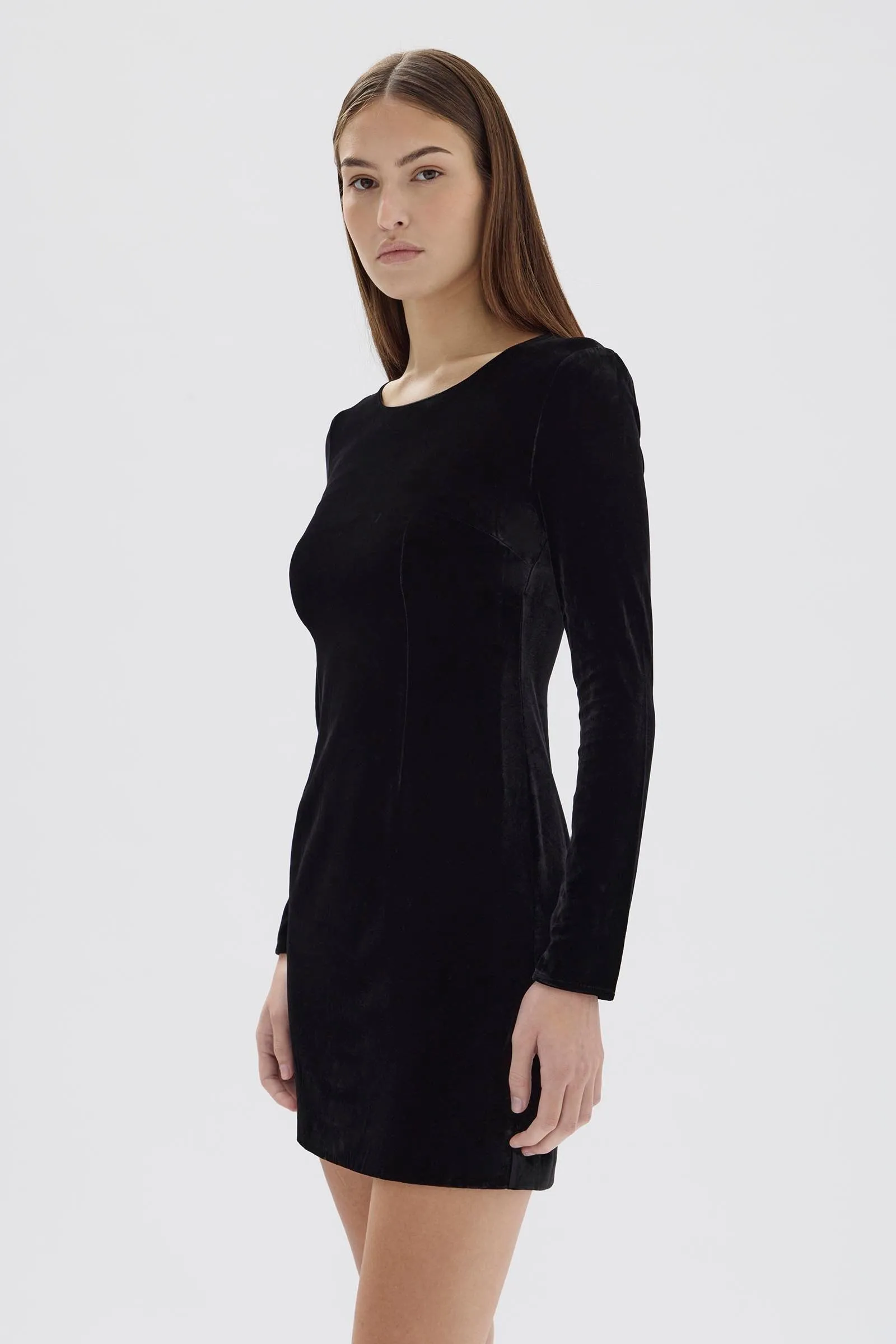 Valentina Velvet Mini Dress sold by Assembly Label product image thumbnail 3
