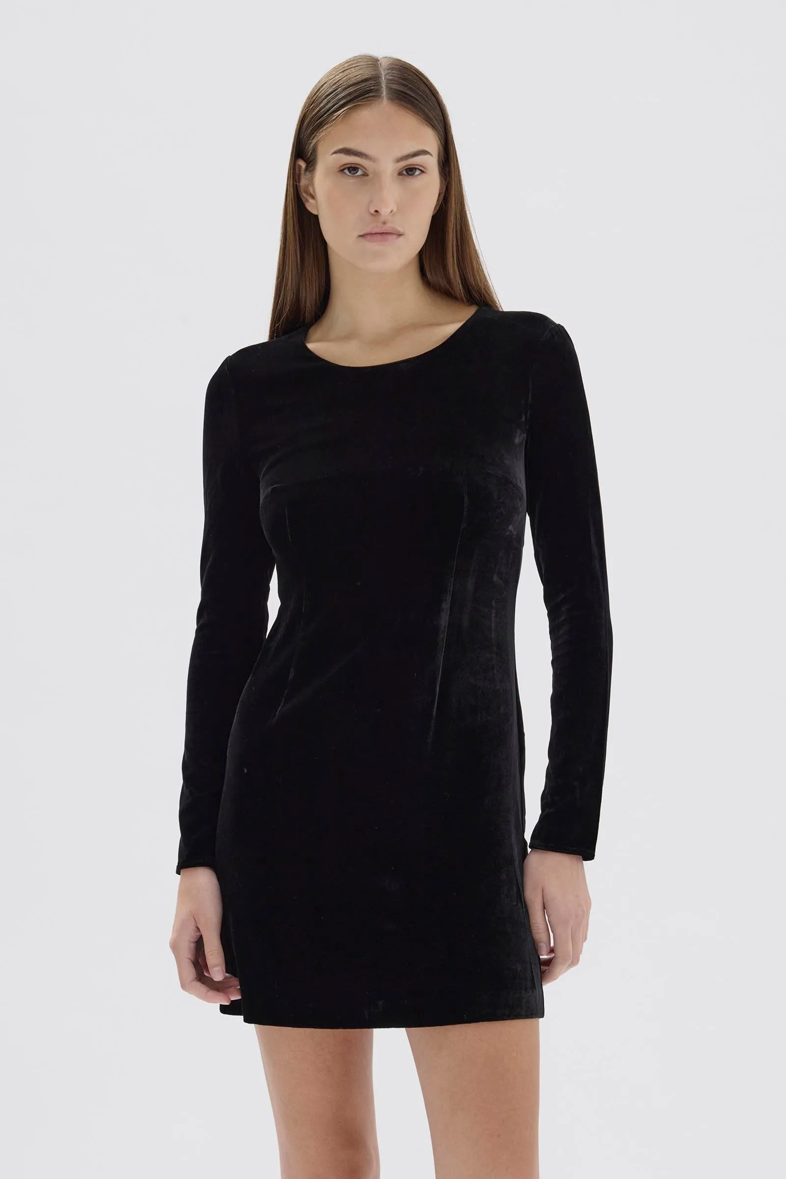 Valentina Velvet Mini Dress sold by Assembly Label