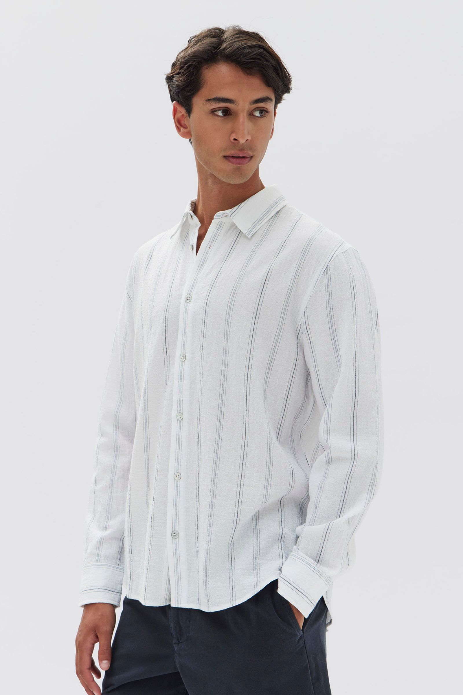 Fine Stripe Textured Shirt sold by Assembly Label product image thumbnail 2