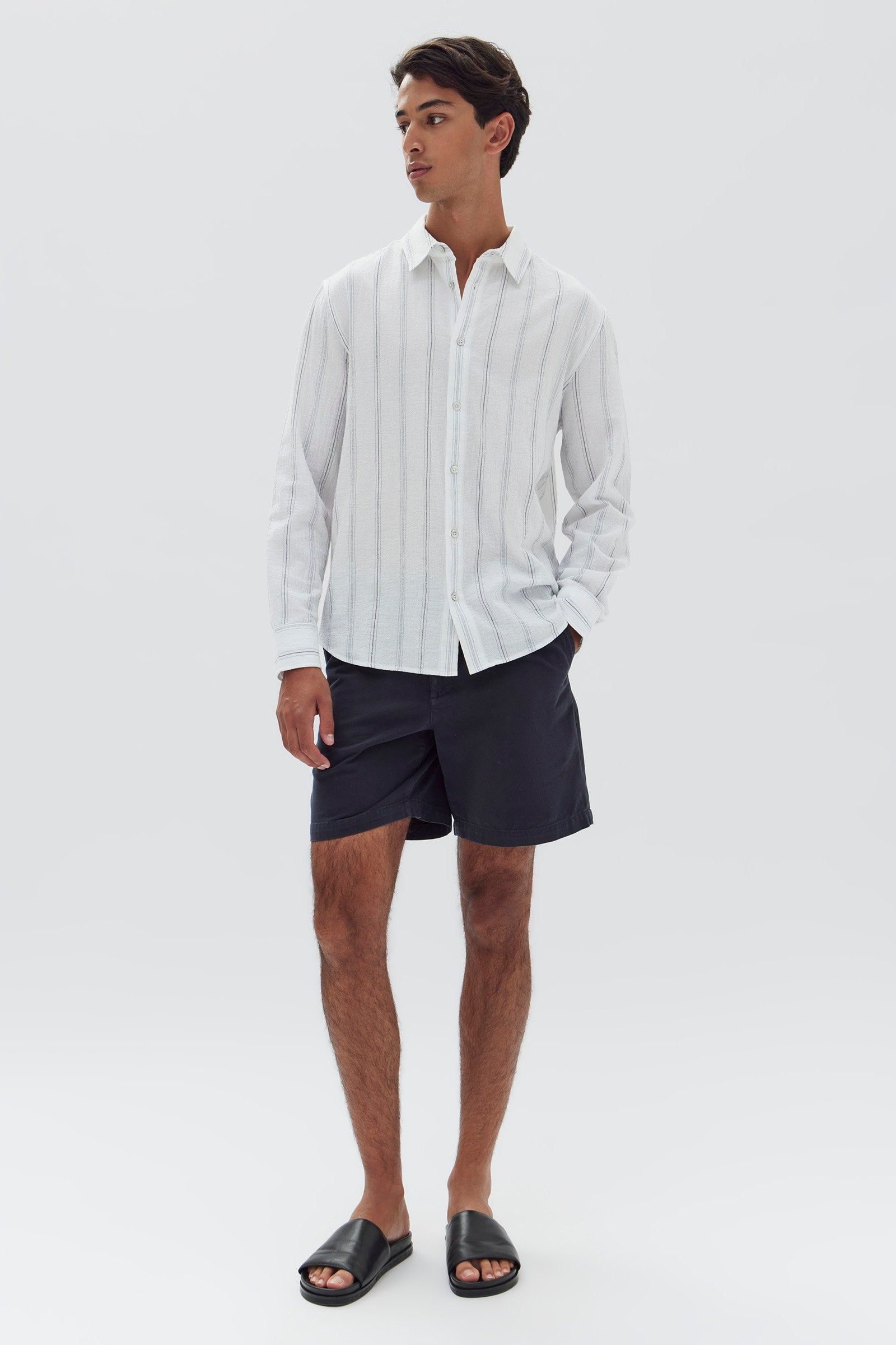 Fine Stripe Textured Shirt sold by Assembly Label product image thumbnail 4