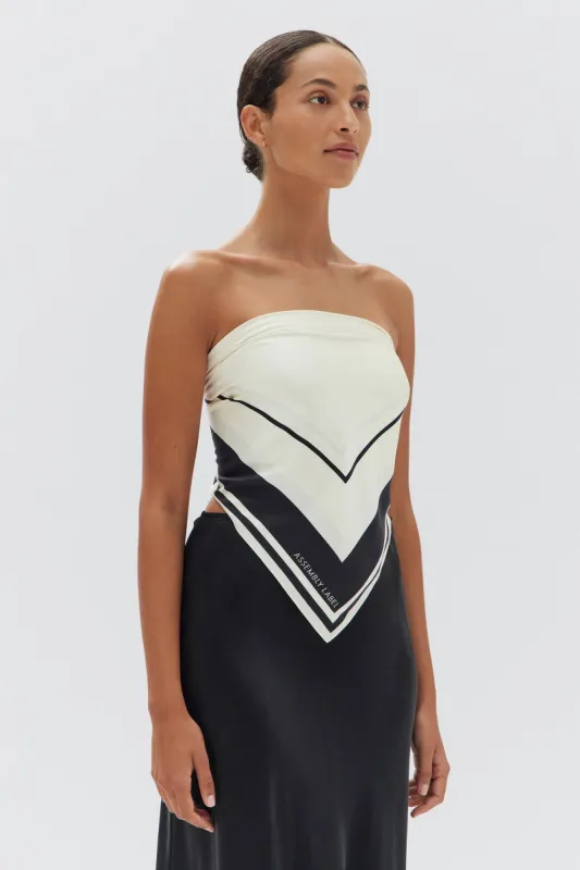 Silk Border Scarf sold by Assembly Label