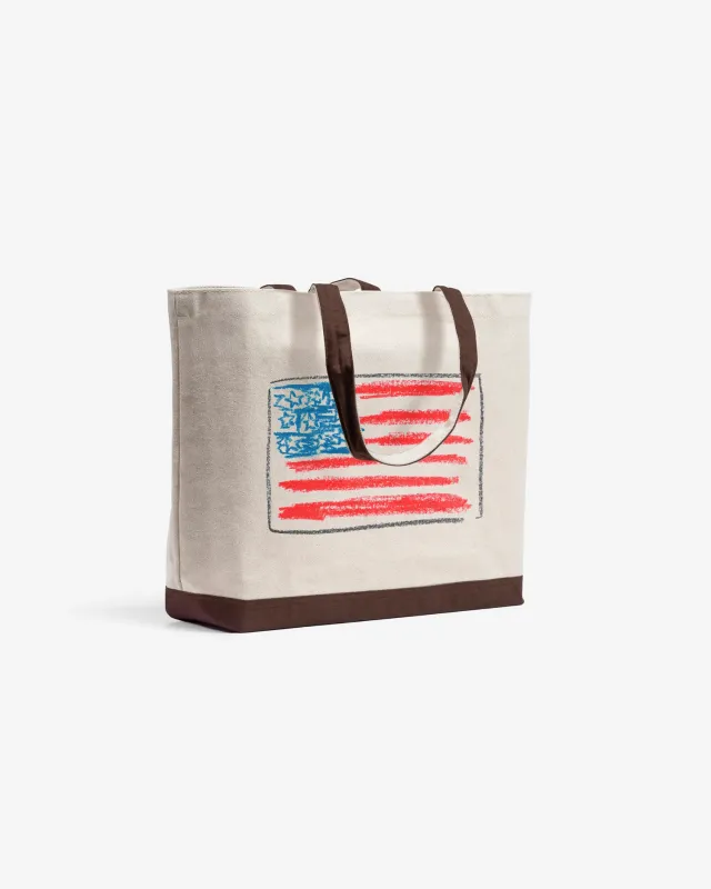 Assouline Medium Canvas Tote - America made by Assouline