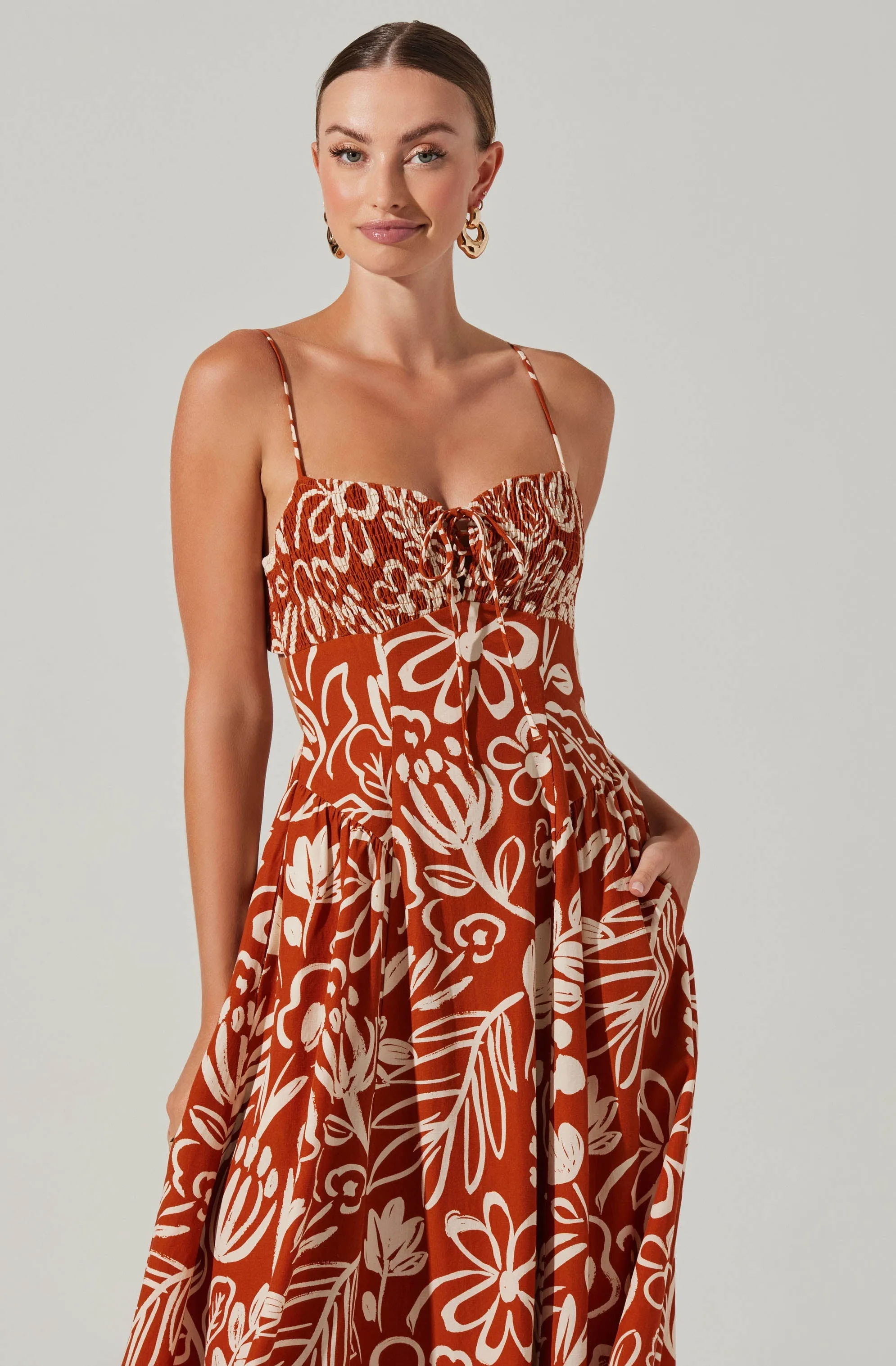 Sarai Floral Midi Dress sold by Astr product image thumbnail 2