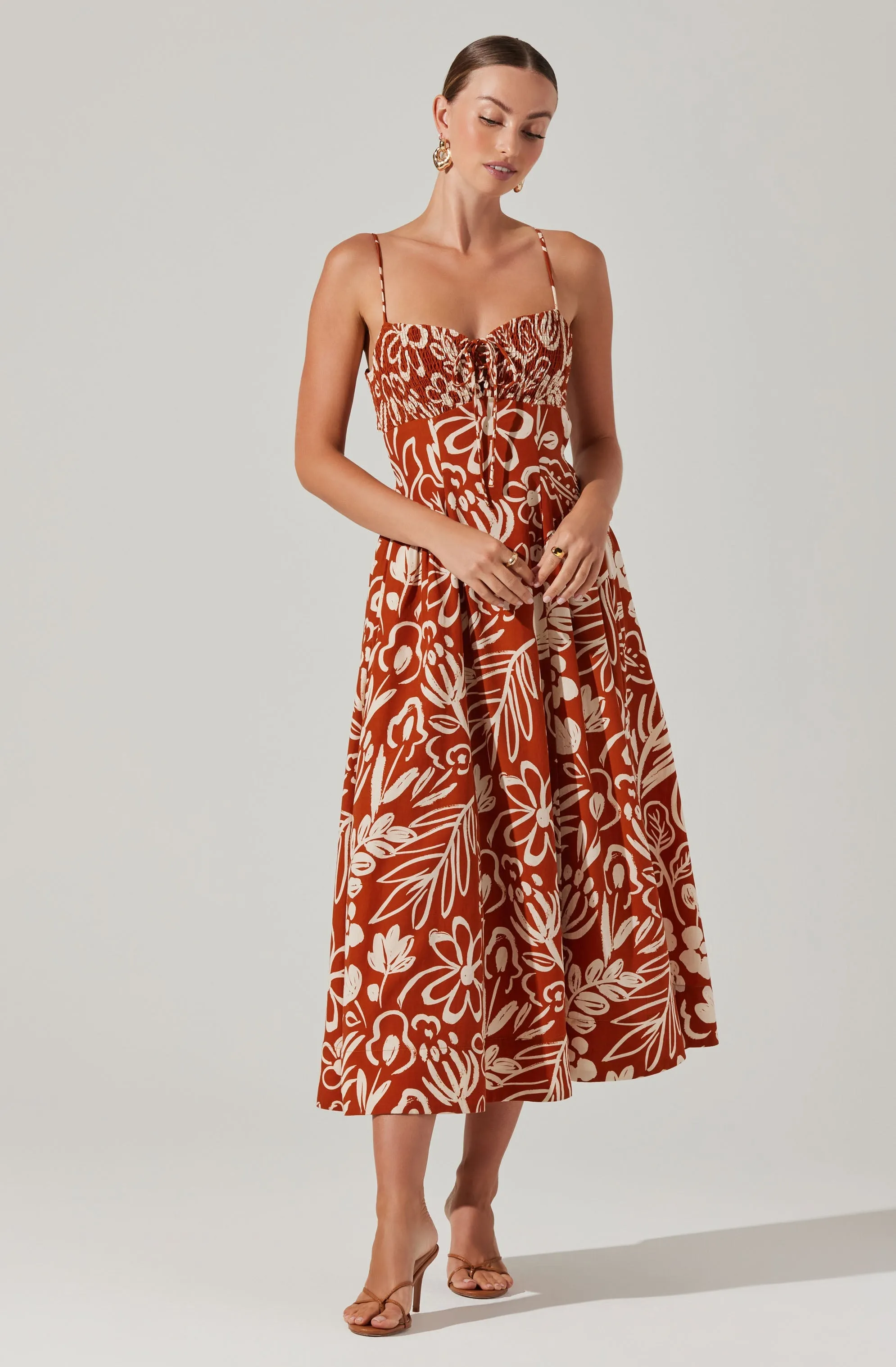 Sarai Floral Midi Dress sold by Astr product image thumbnail 3