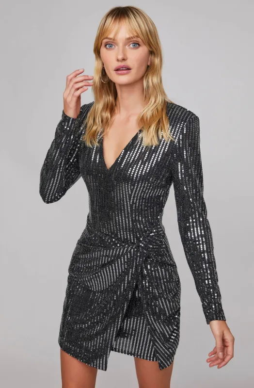 Showstopper Metallic Bodycon Dress sold by Astr