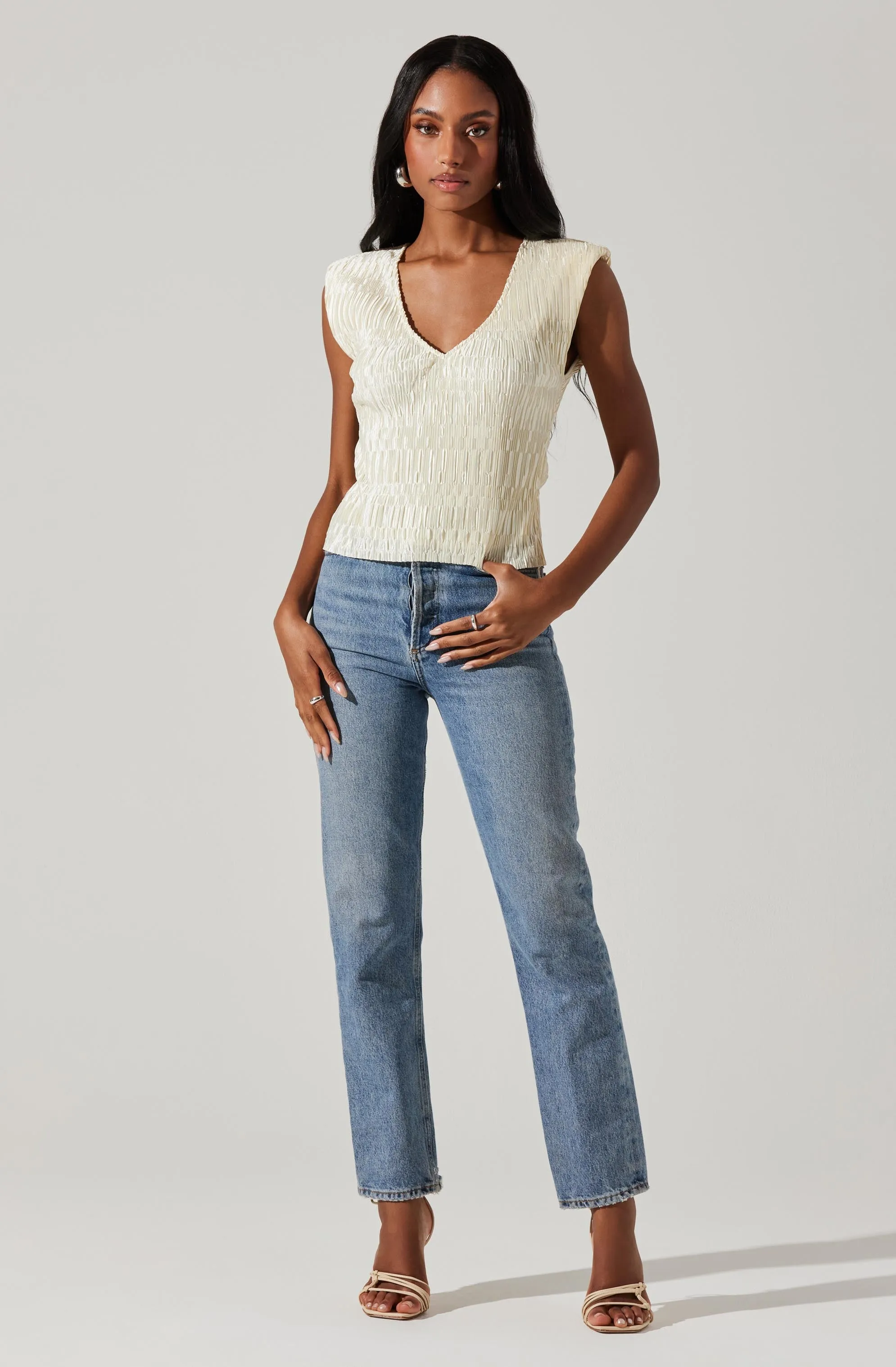 Nyah Plisse Top sold by Astr product image thumbnail 4