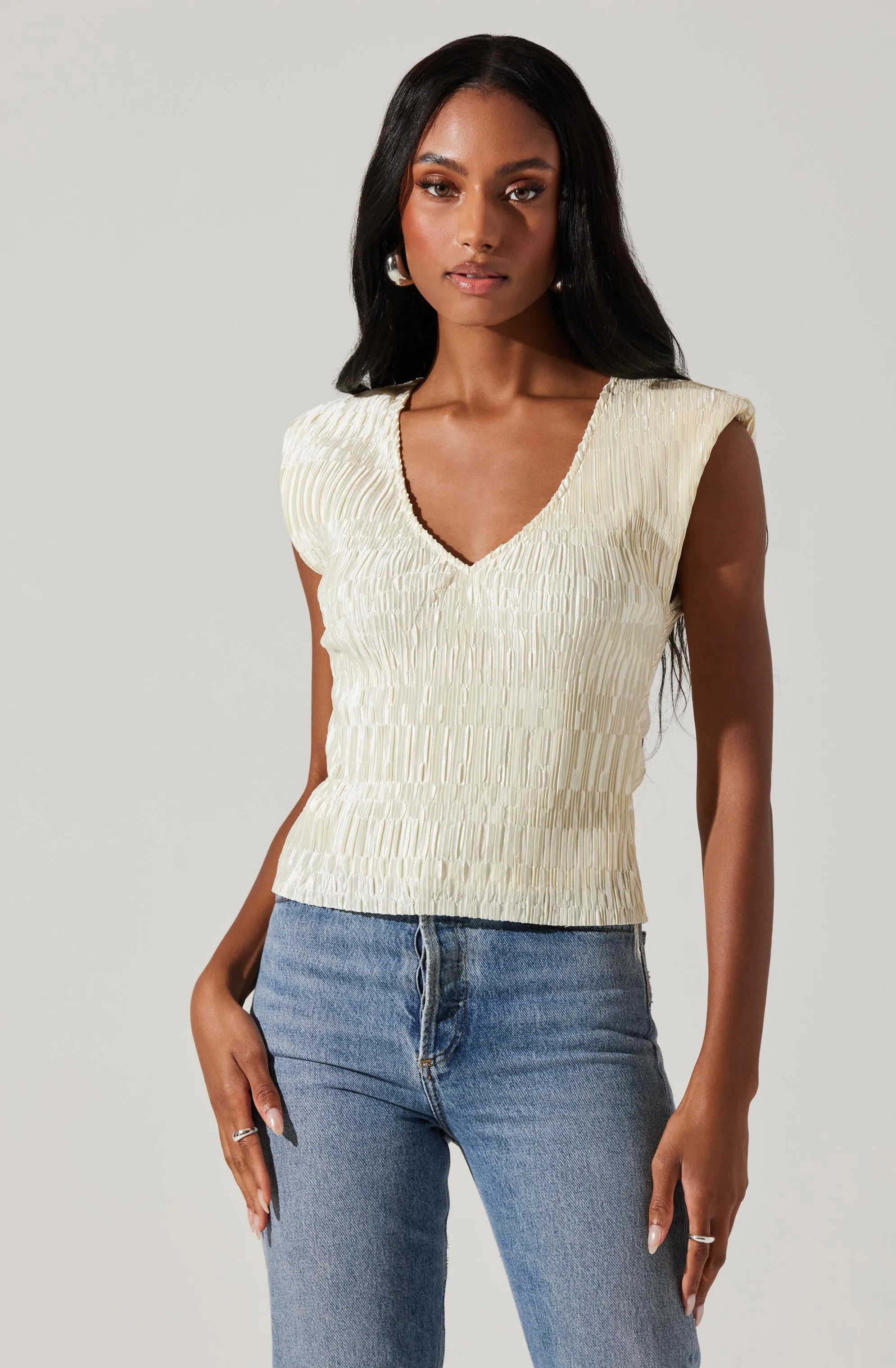 Nyah Plisse Top sold by Astr product image thumbnail 3