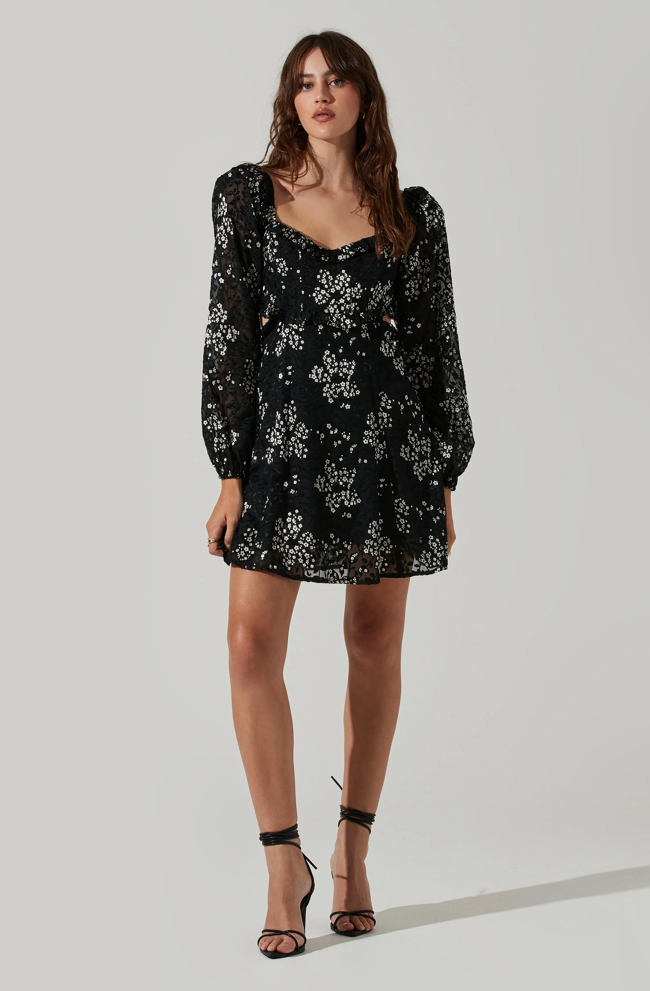 Avila Floral Cutout Mini Dress sold by Astr