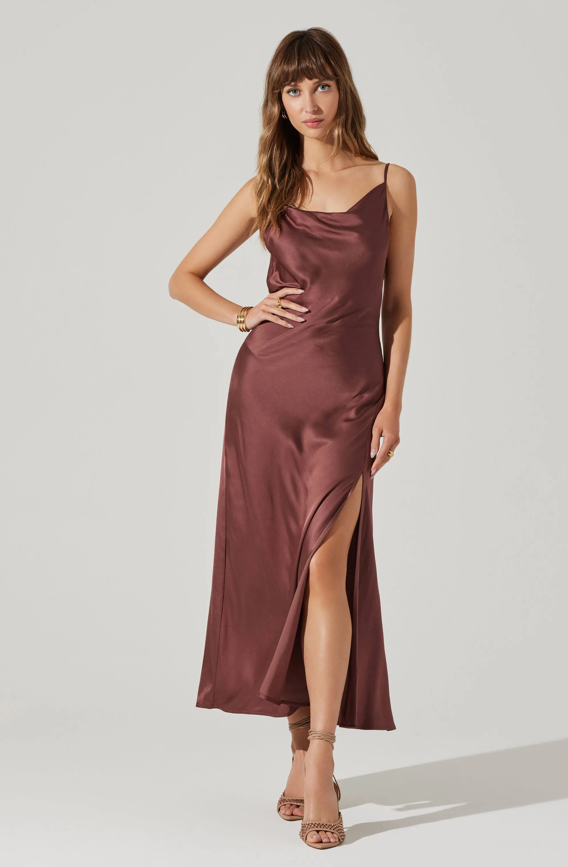 Glynis Cowl Neck Midi Dress sold by Astr product image thumbnail 3