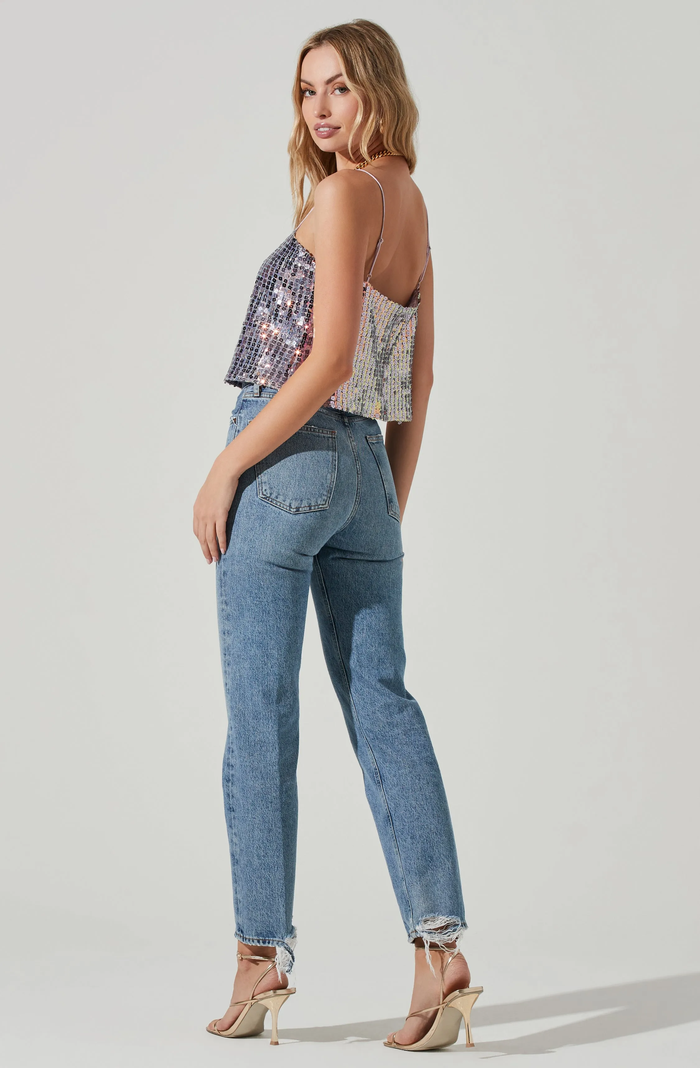 Luxoria Flower Sequin Top sold by Astr product image thumbnail 5