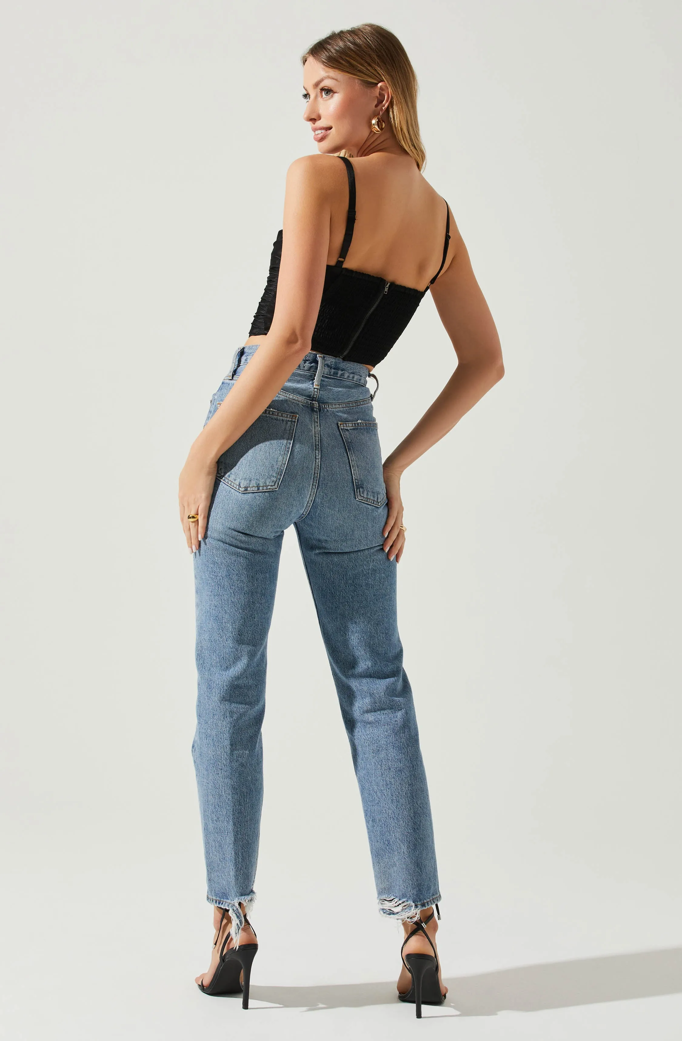 Janet Ruched Bustier Top sold by Astr product image thumbnail 5