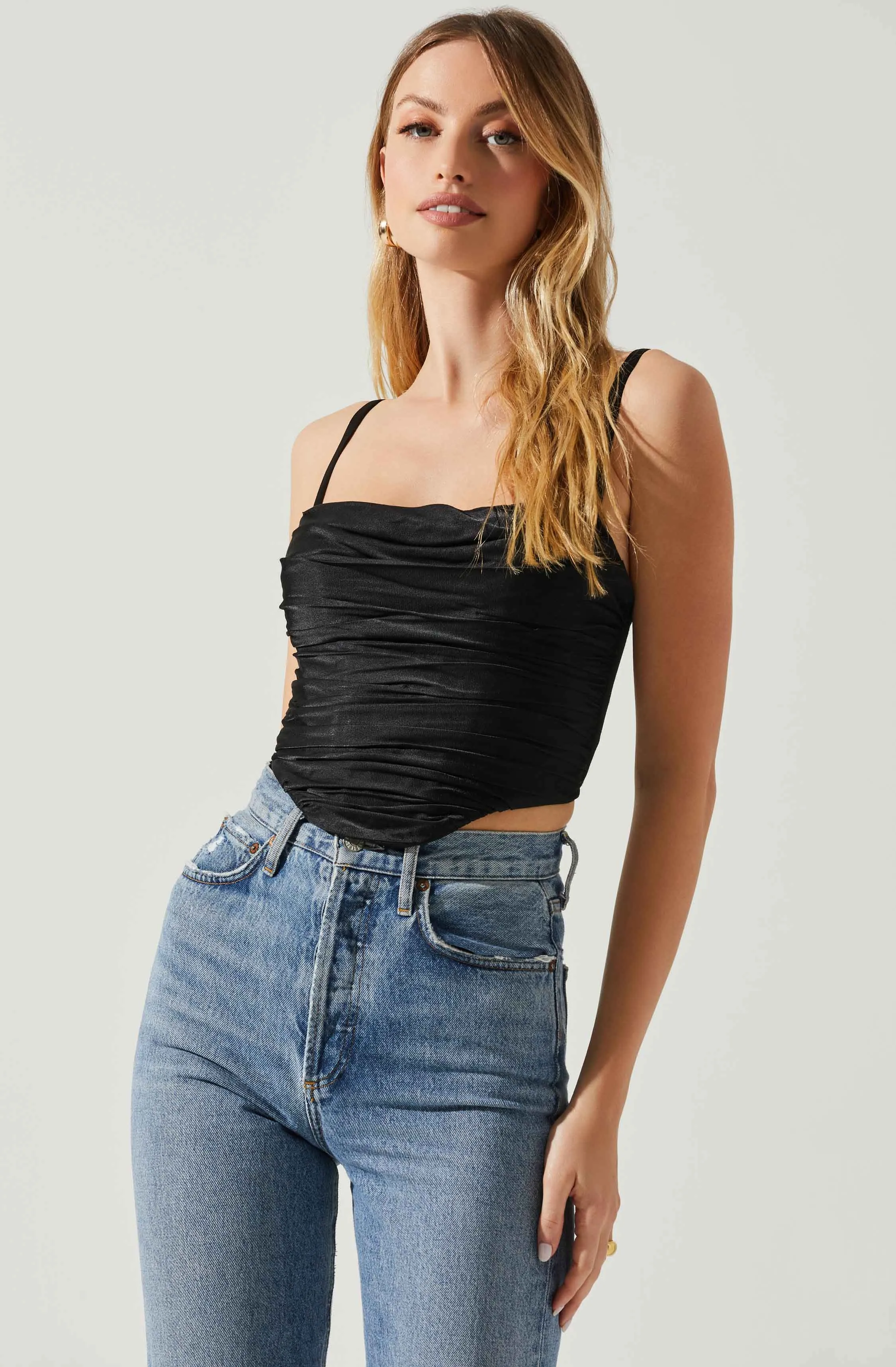 Janet Ruched Bustier Top sold by Astr product image thumbnail 3