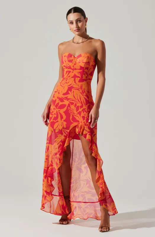 Anyssa Strapless Maxi Dress sold by Astr