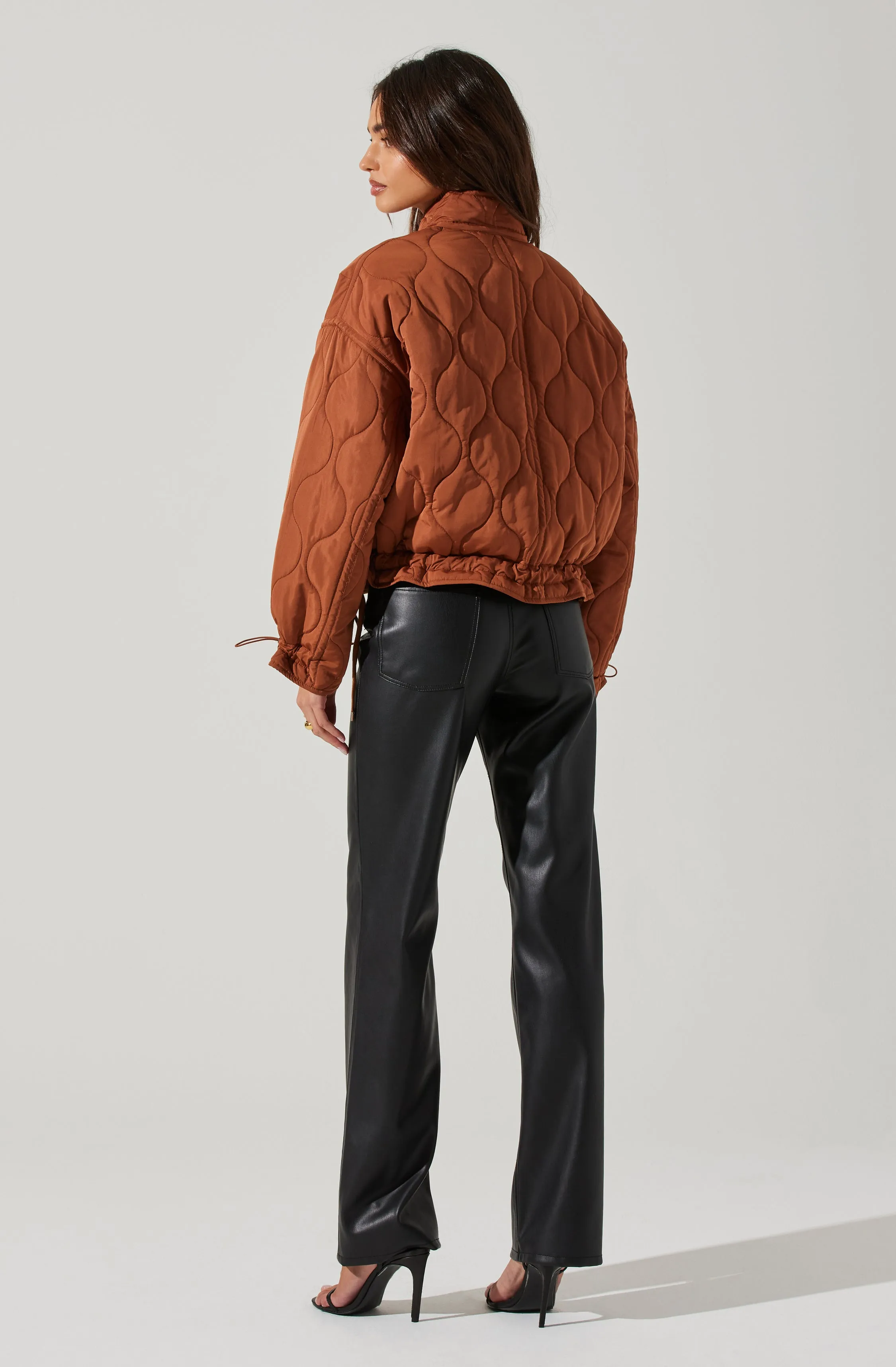 Dalia Quilted Cinched Jacket sold by Astr product image thumbnail 3