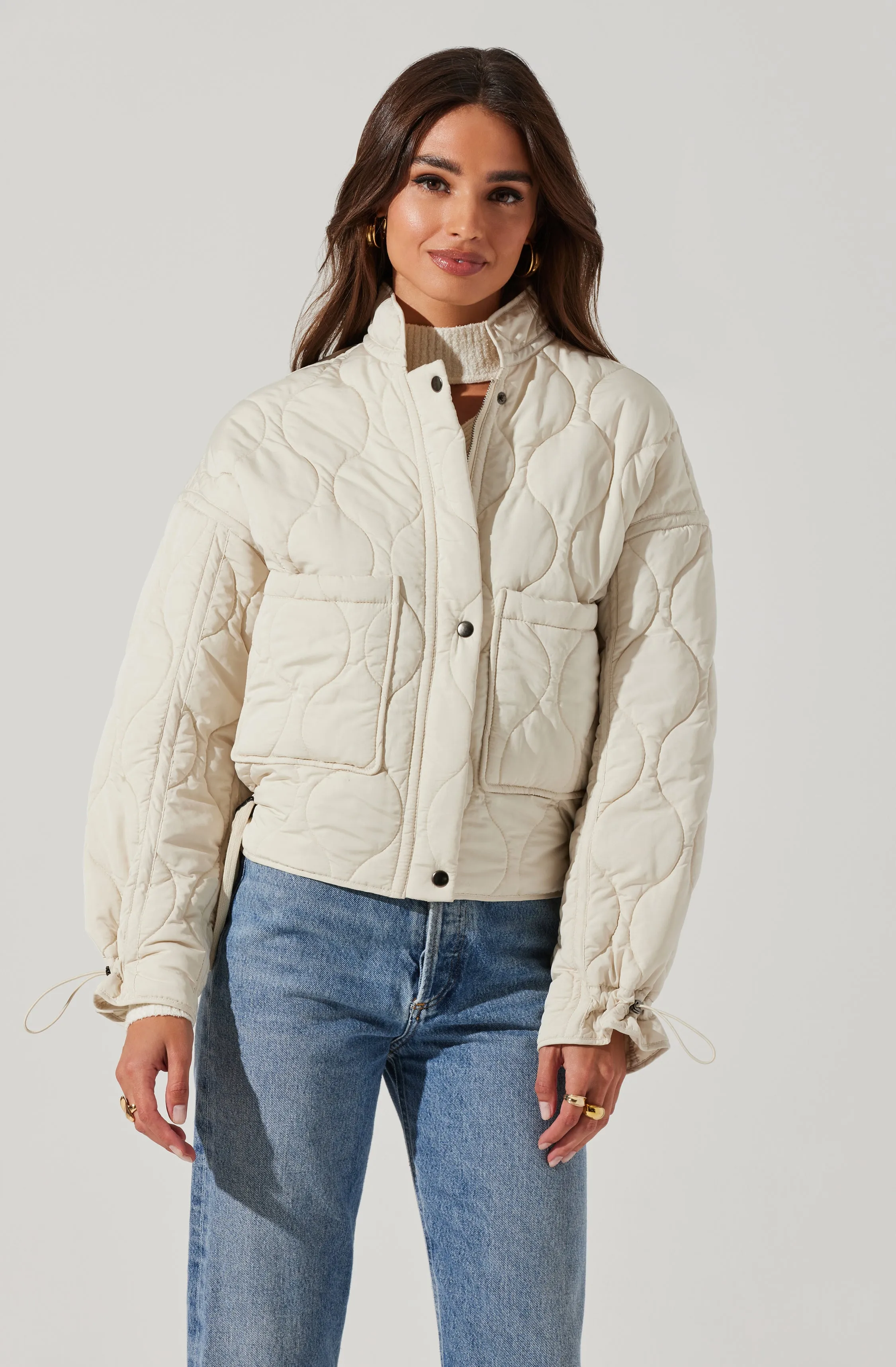 Dalia Quilted Cinched Jacket sold by Astr product image thumbnail 5