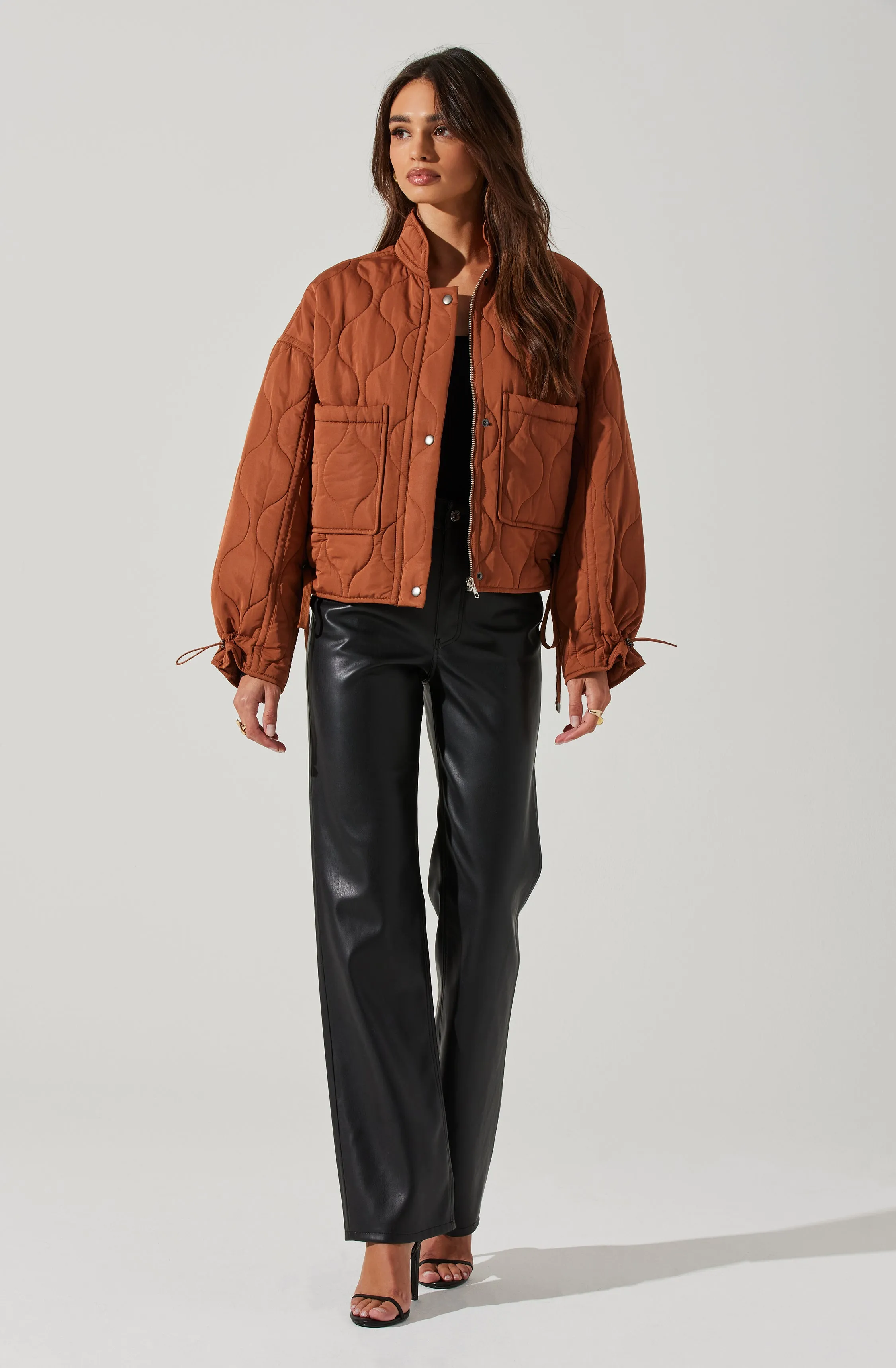 Dalia Quilted Cinched Jacket sold by Astr product image thumbnail 2