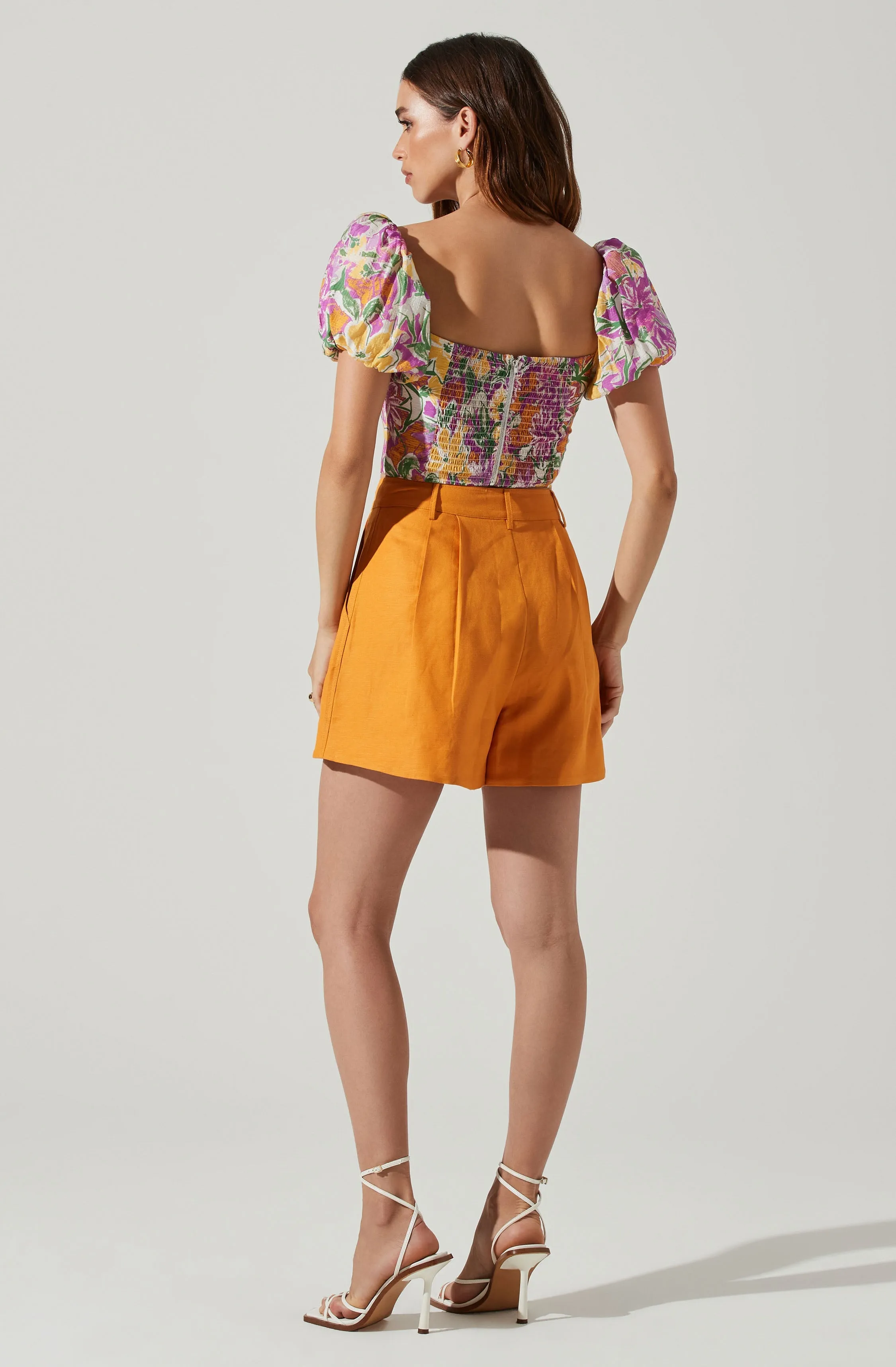 Paola Floral Puff Sleeve Top sold by Astr product image thumbnail 3
