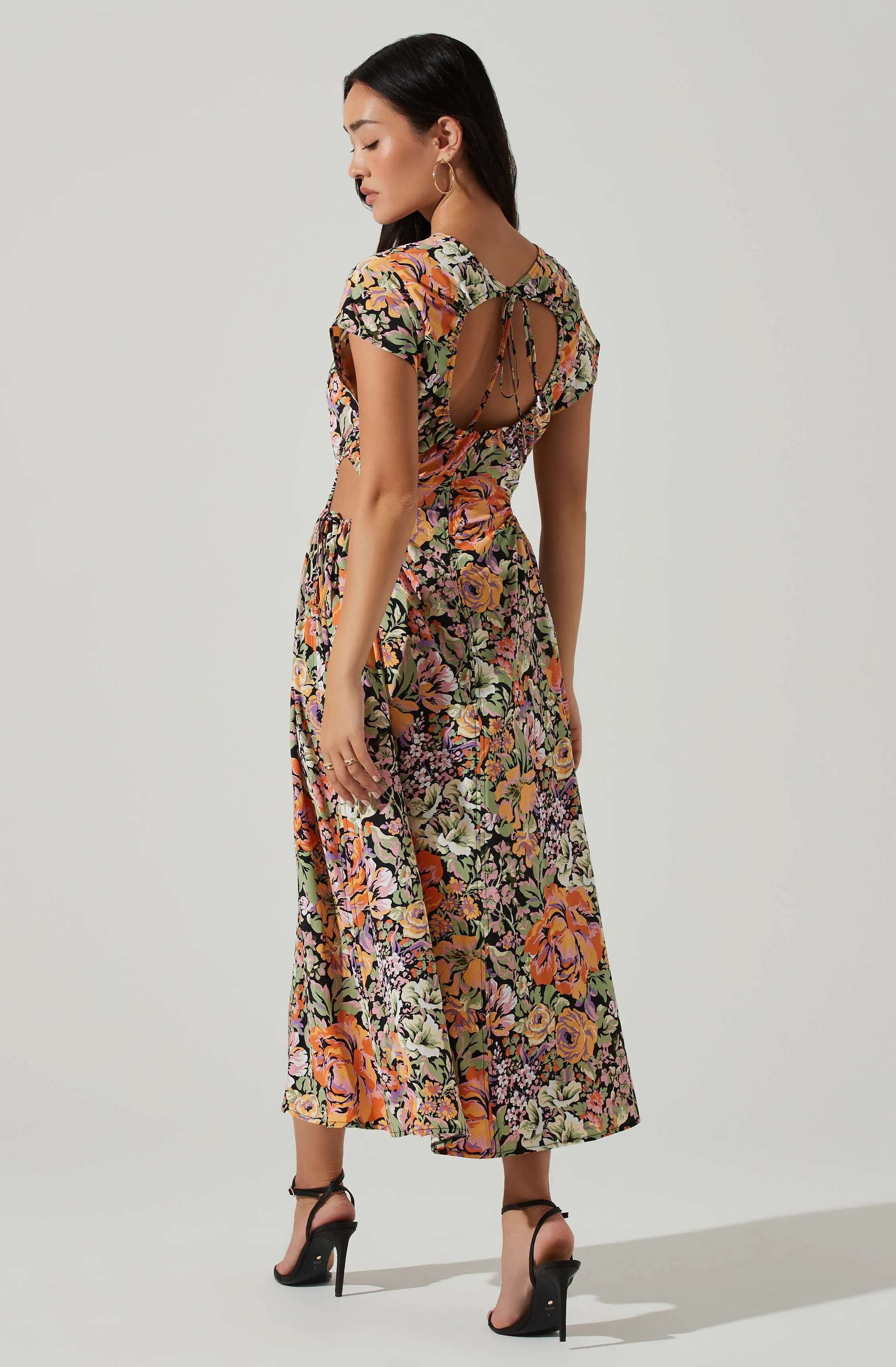Miranda Floral Print Midi Dress sold by Astr product image thumbnail 5