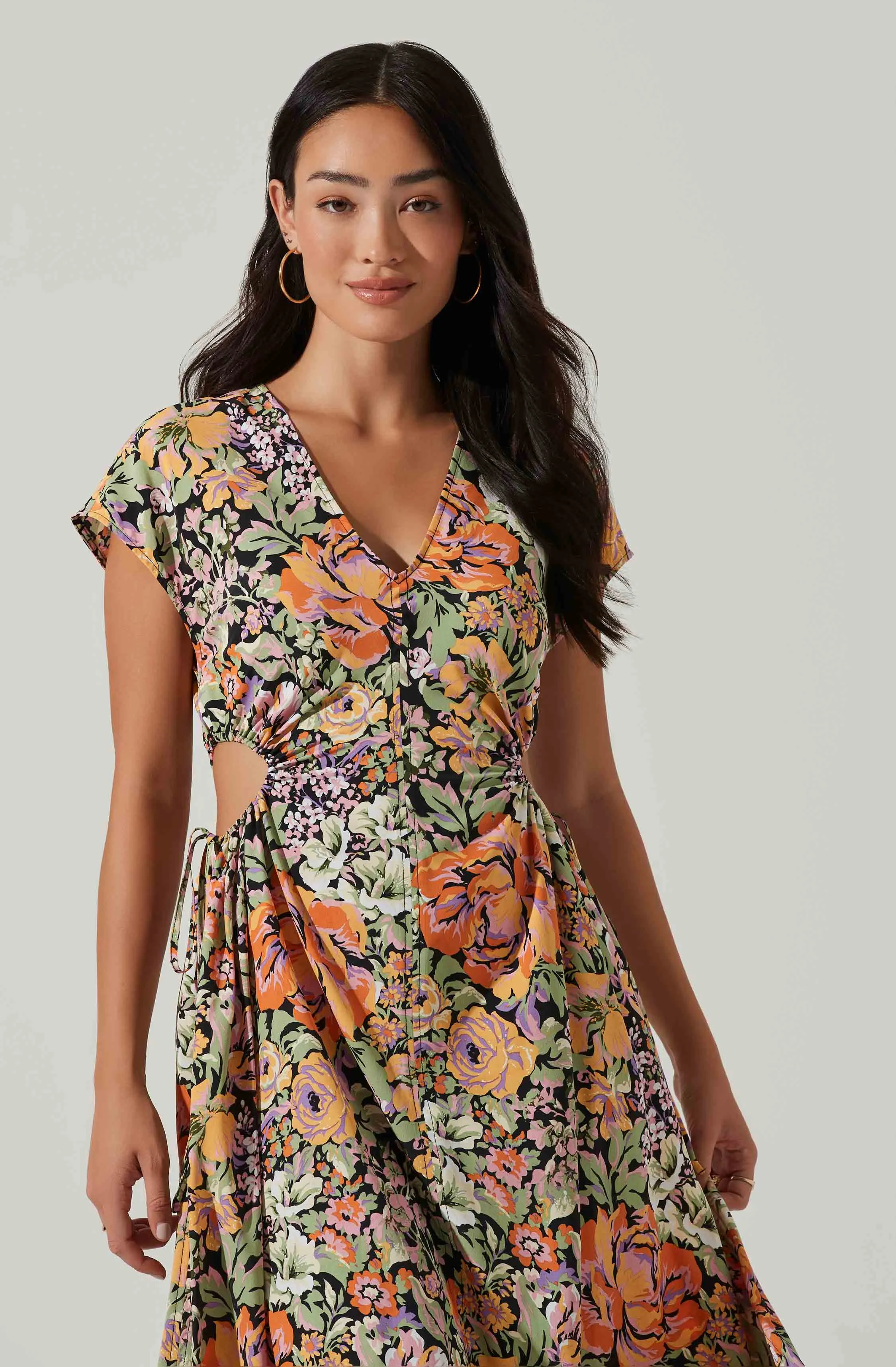 Miranda Floral Print Midi Dress sold by Astr product image thumbnail 2