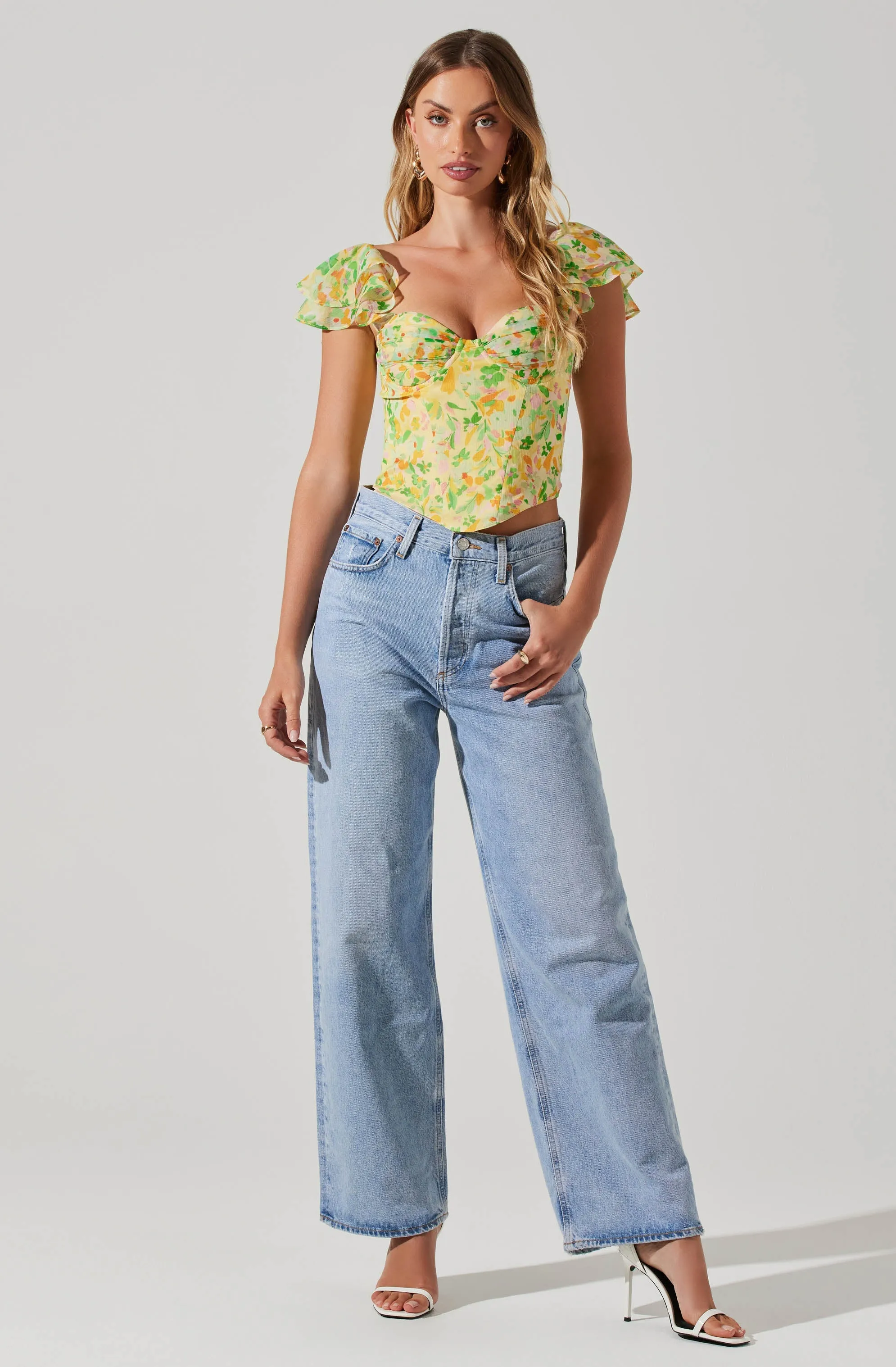 Corazon Floral Bustier Top sold by Astr product image thumbnail 2