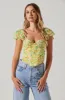 Corazon Floral Bustier Top sold by Astr