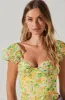 Corazon Floral Bustier Top sold by Astr