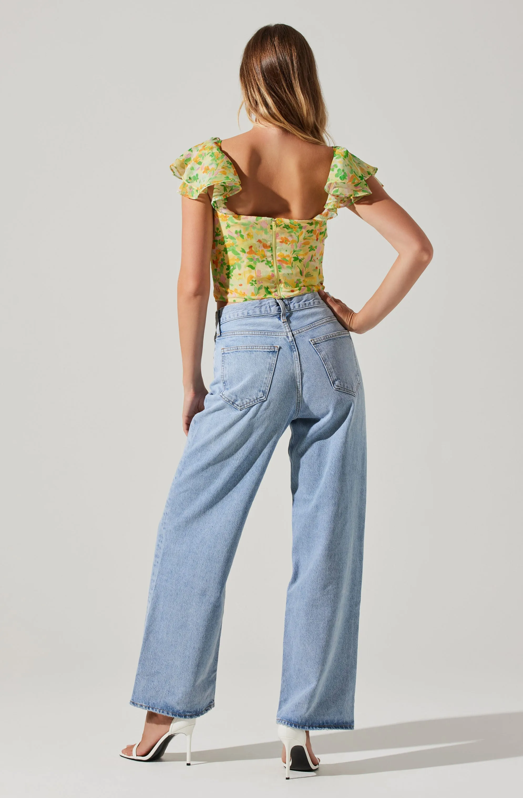 Corazon Floral Bustier Top sold by Astr product image thumbnail 5