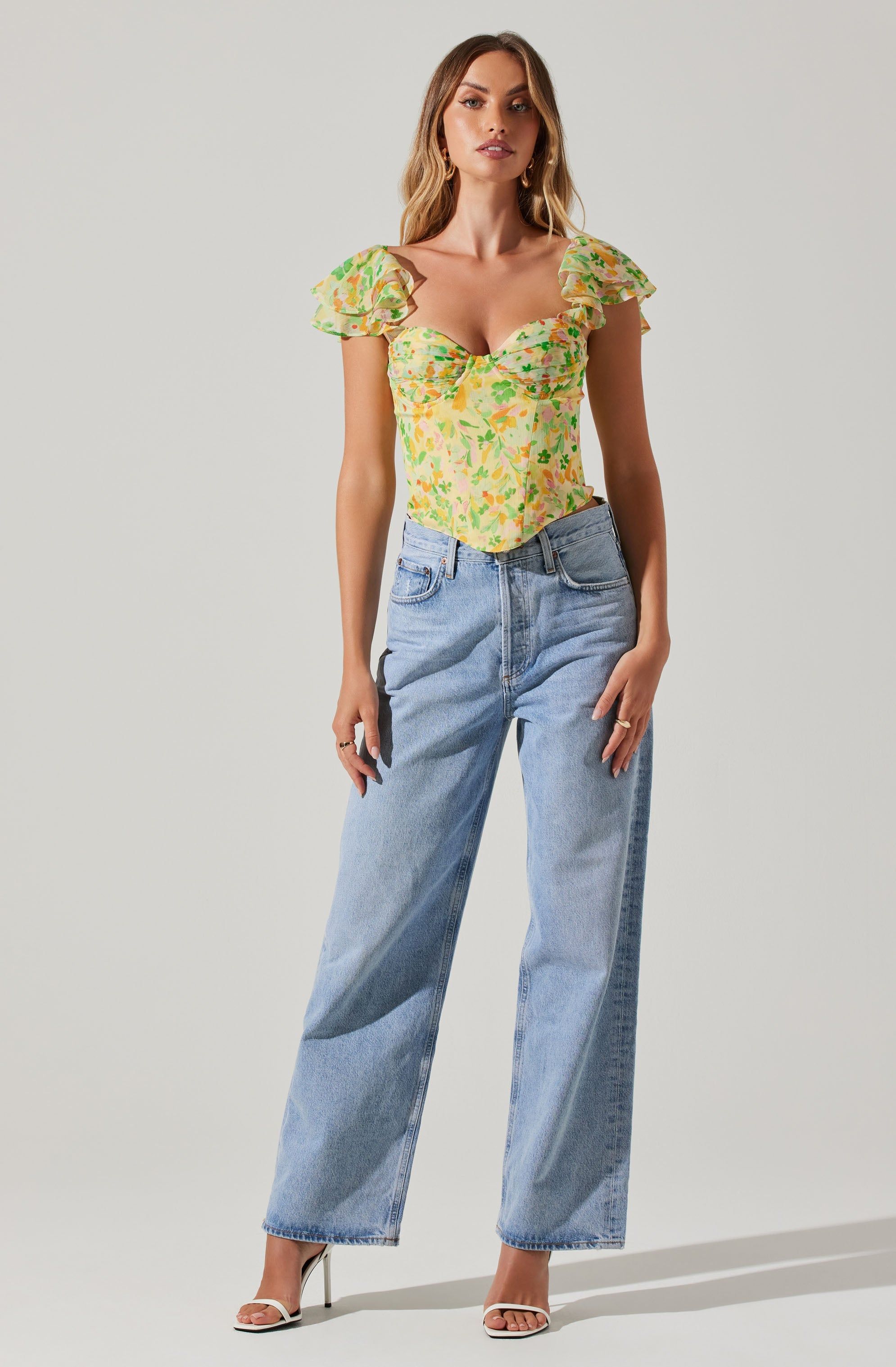 Corazon Floral Bustier Top sold by Astr product image thumbnail 4